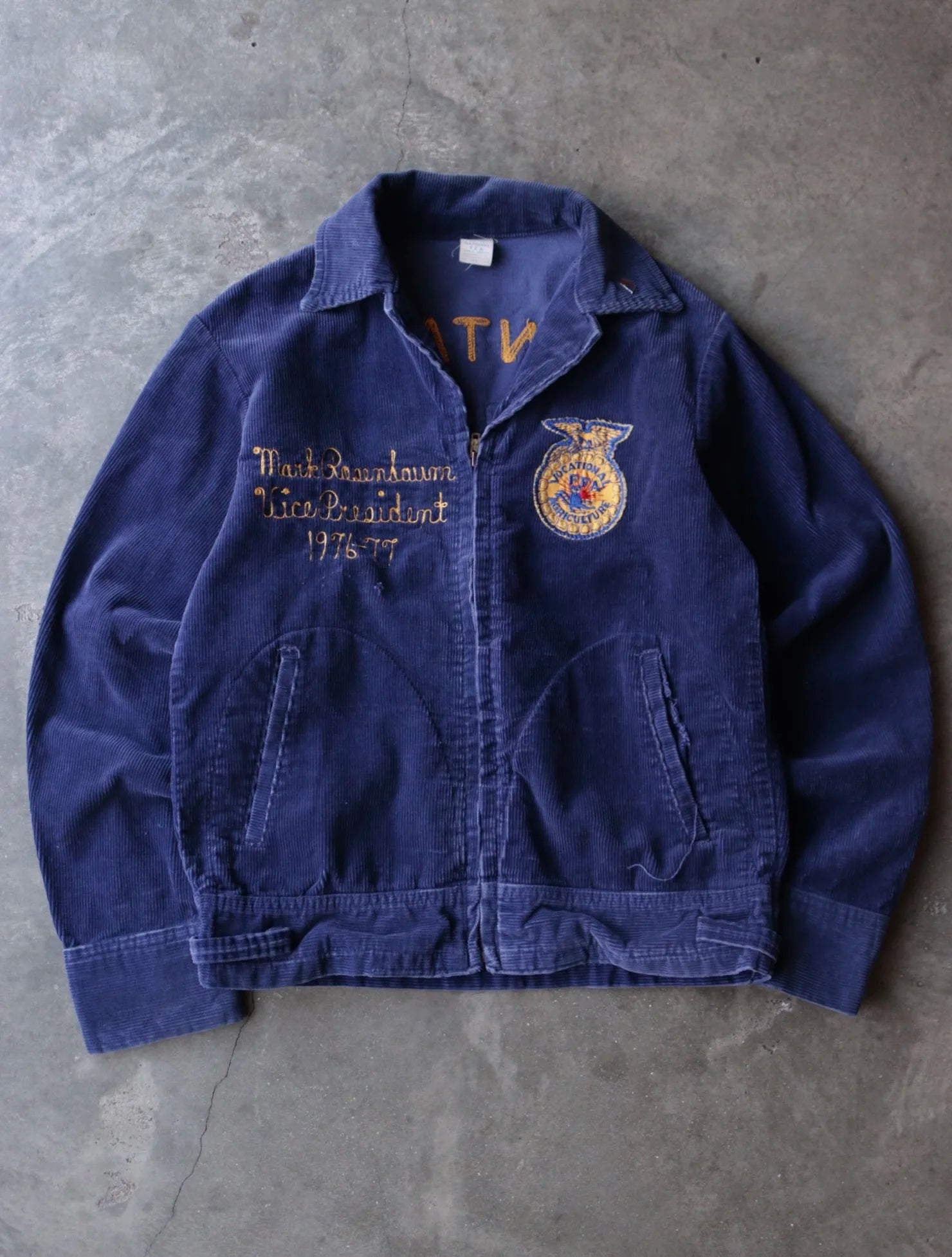 1970S CHAINSTITCH FFA CORDUROY JACKET – TWO FOLD