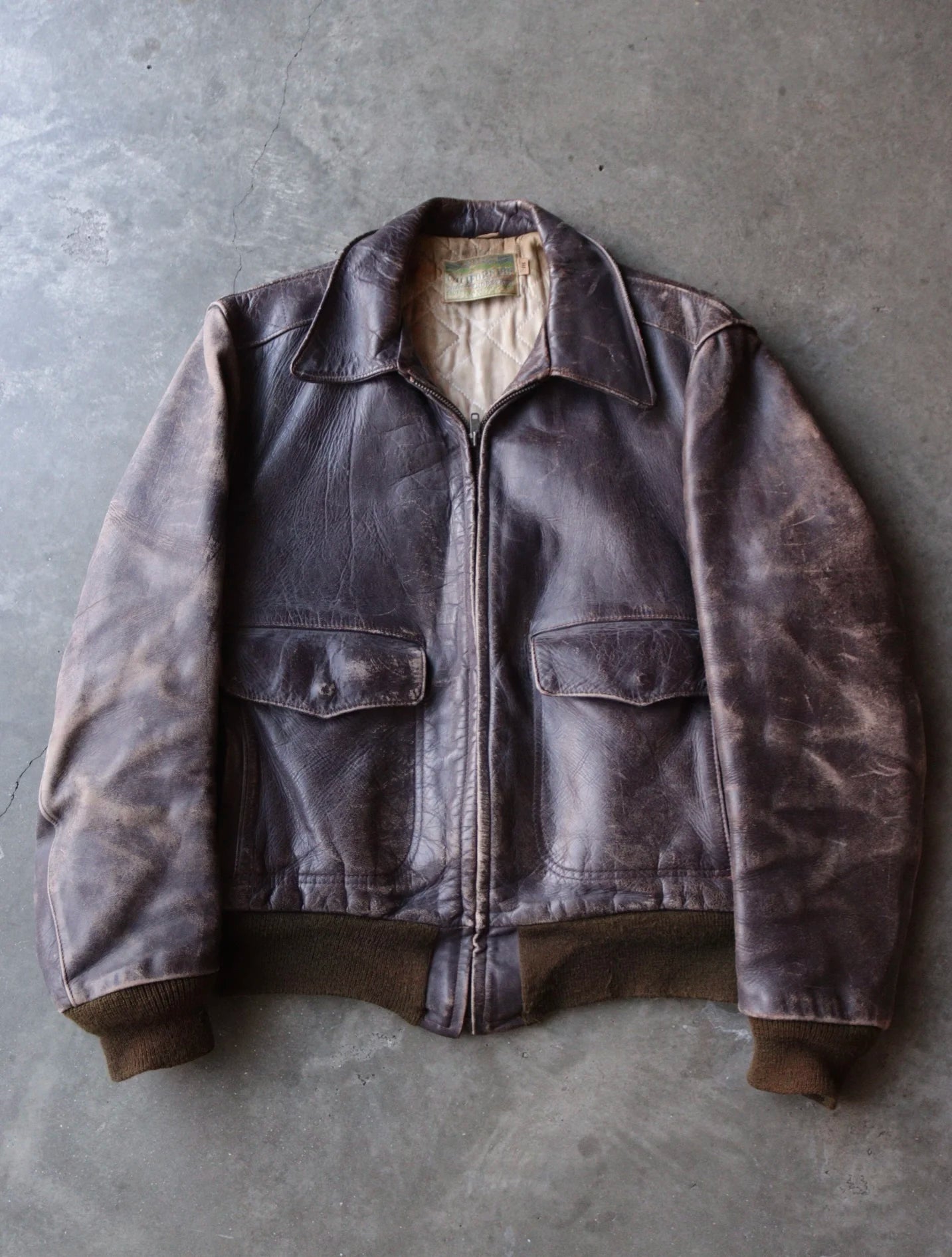 1950S 'CALIFORNIA' HORSEHIDE LEATHER JACKET – TWO FOLD