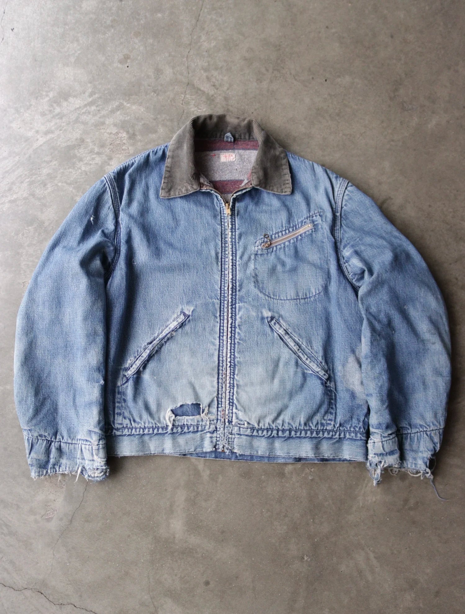 1950S HERCULES FADED DENIM JACKET – TWO FOLD