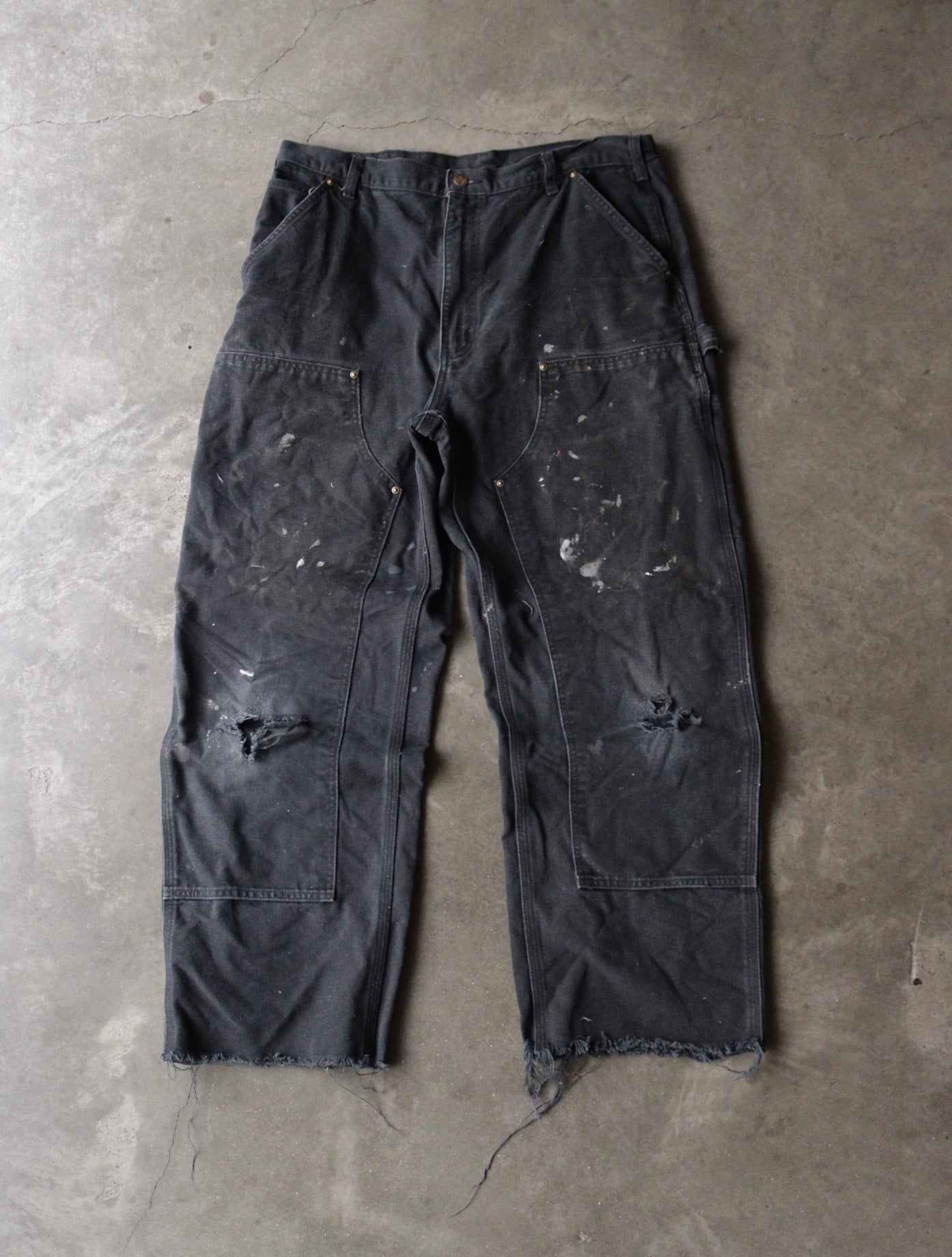 2000S CARHARTT FADED PAINTER DOUBLE KNEE WORK PANTS – TWO FOLD