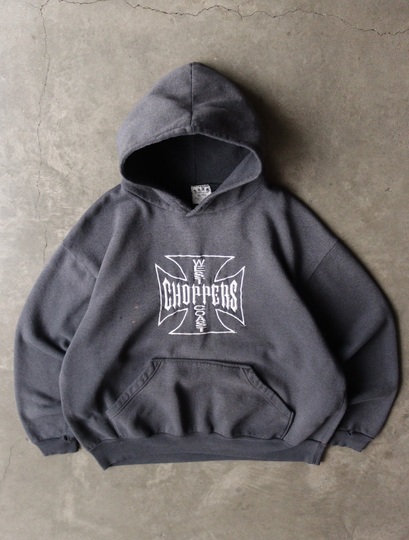 トップス 2000s West Coast Choppers 2000S WEST COAST CHOPPERS HOODED SWEATSHIRT – TWO FOLD
