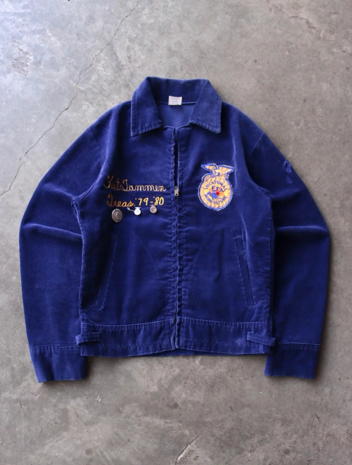 1970S CHAINSTITCH KANSAS FFA CORDUROY JACKET – TWO FOLD