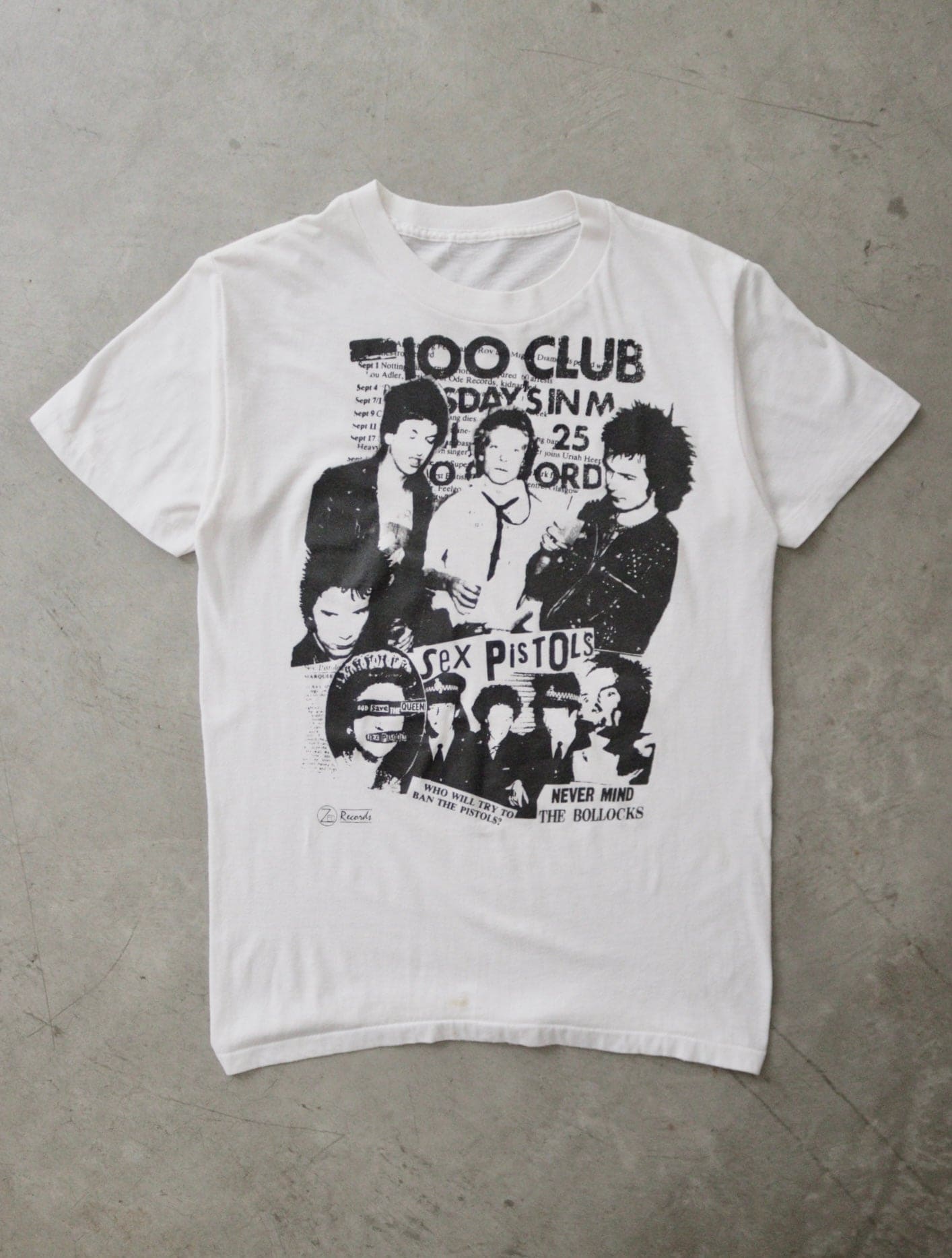 1980S 100 CLUB SEX PISTOLS TEE