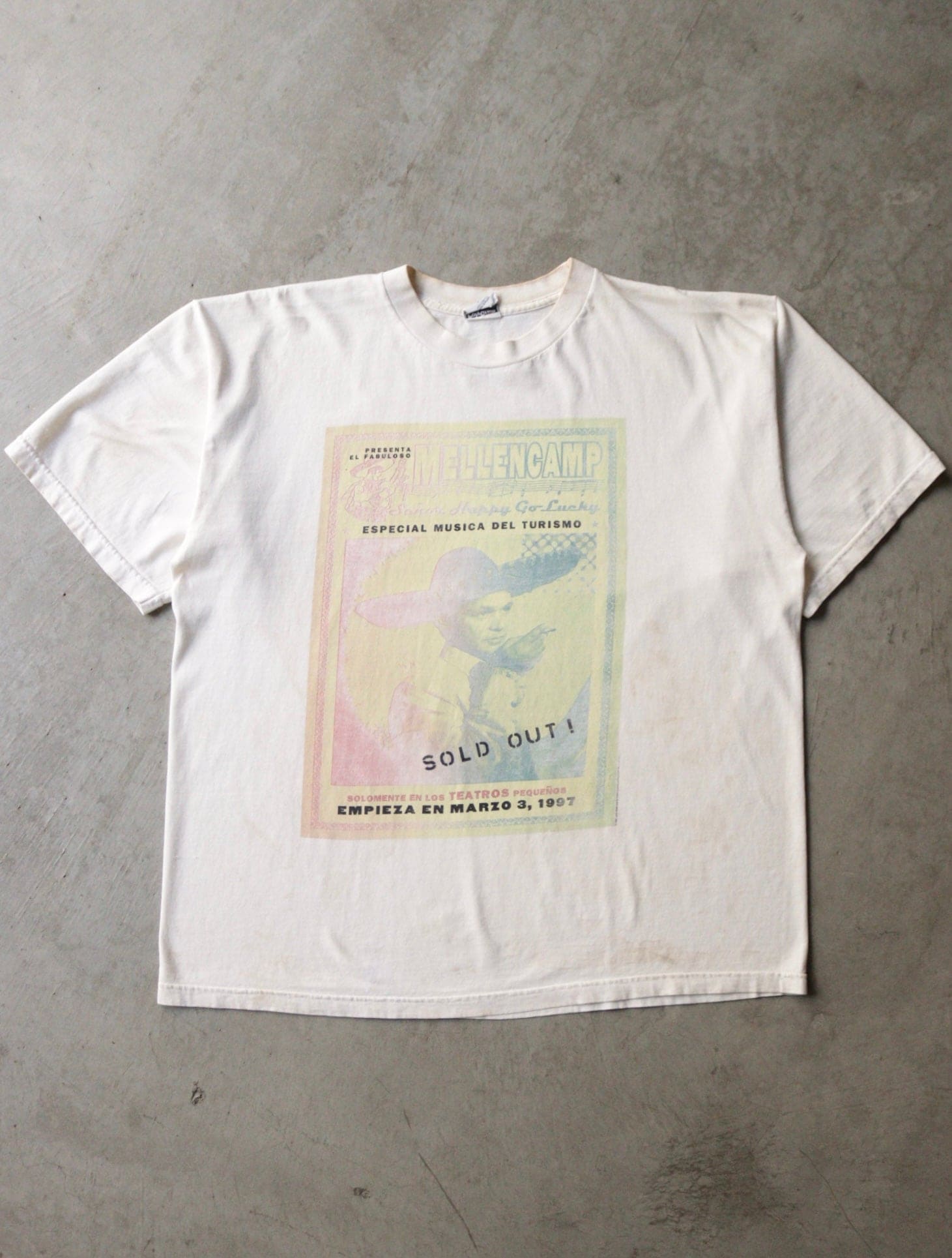 1990S MELLENCAMP BAND POSTER TEE