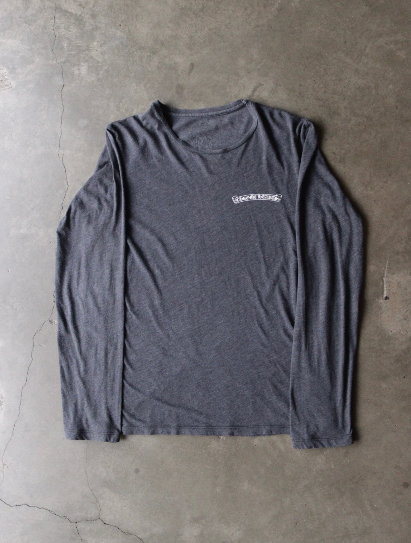 2000S CHROME HEARTS GREY L/S TEE – TWO FOLD