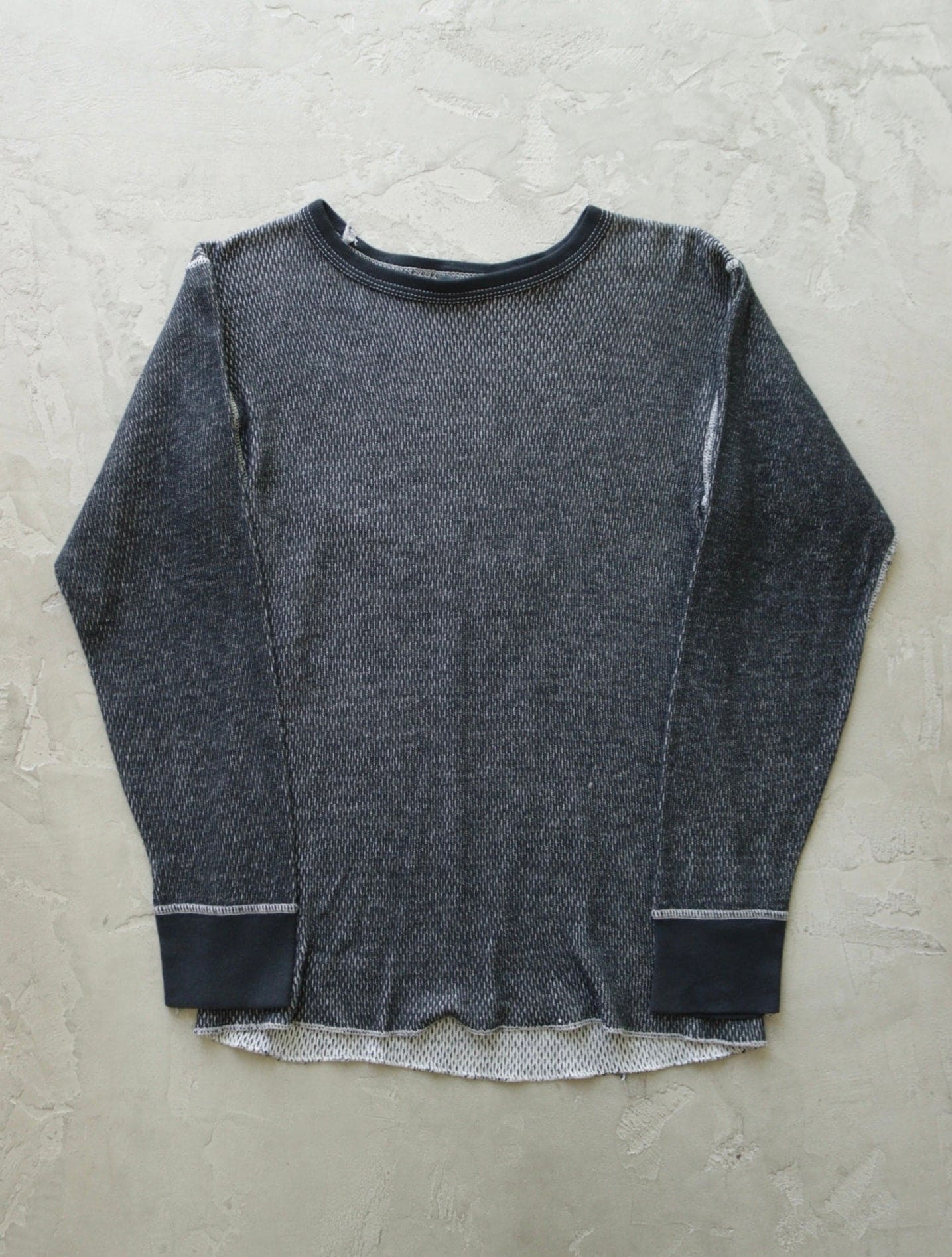 1980S OVERDYED THERMAL SHIRT – TWO FOLD