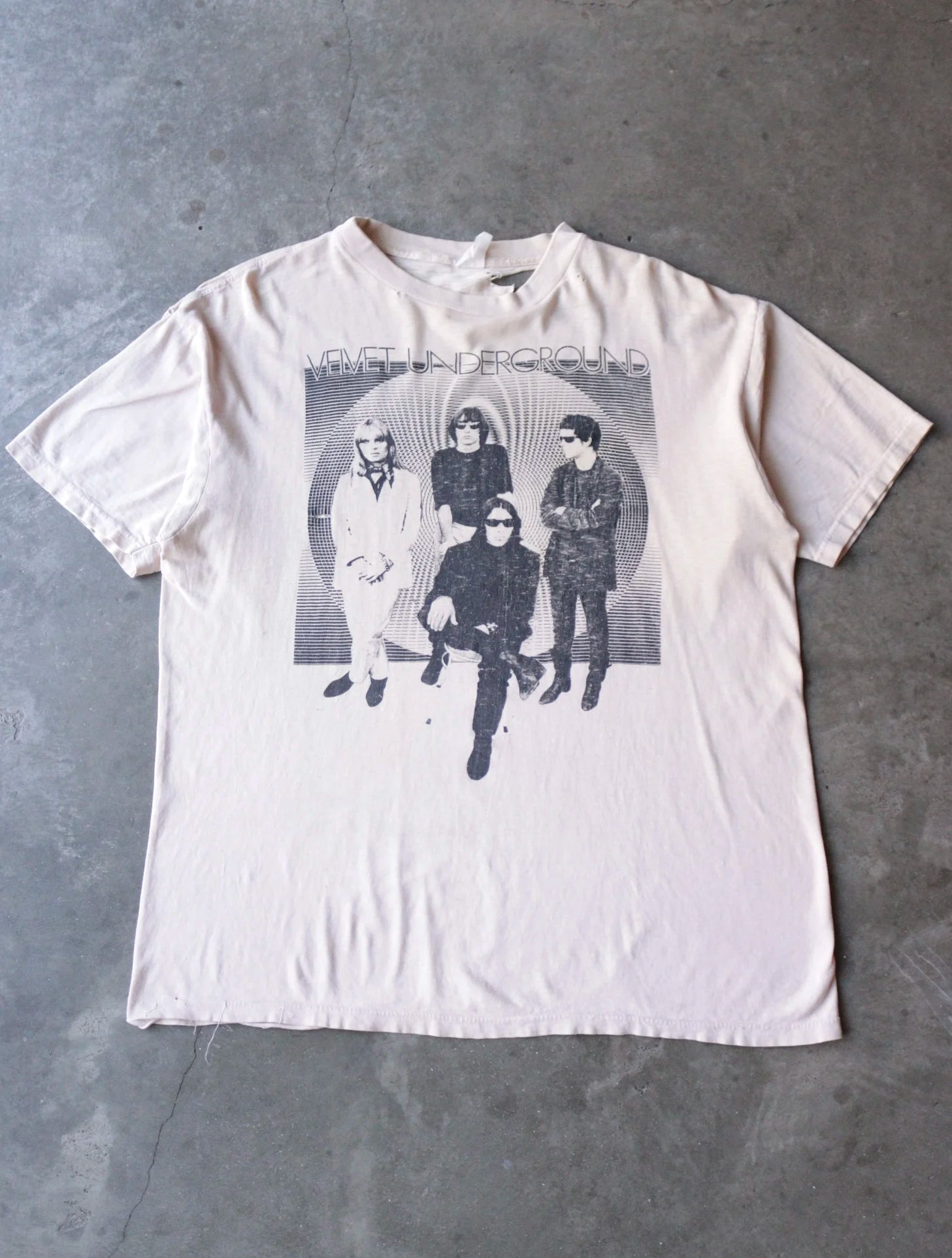 1990S THE VELVET UNDERGROUND DISTRESSED TEE