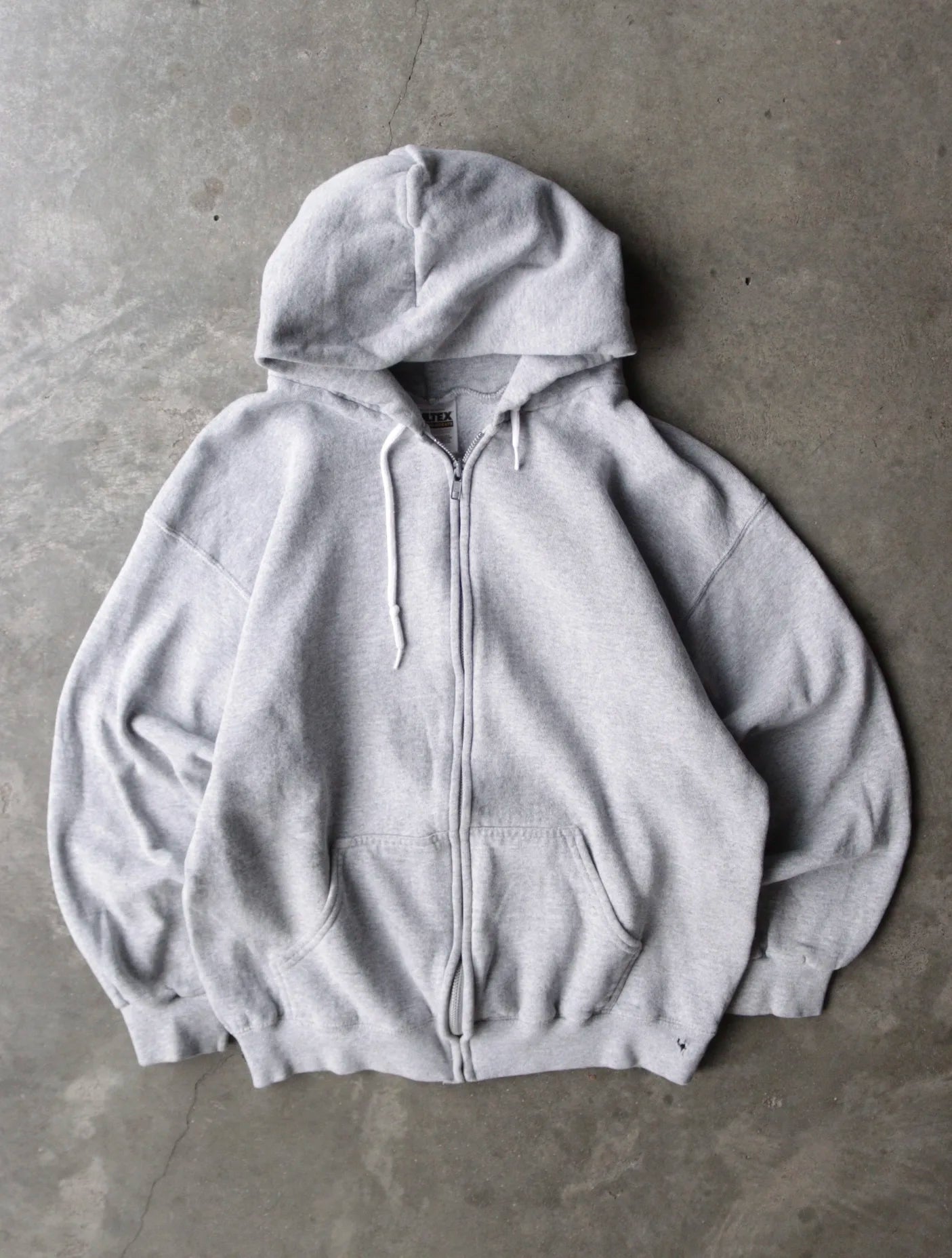 1990S ZIP UP HOODED SWEATSHIRT