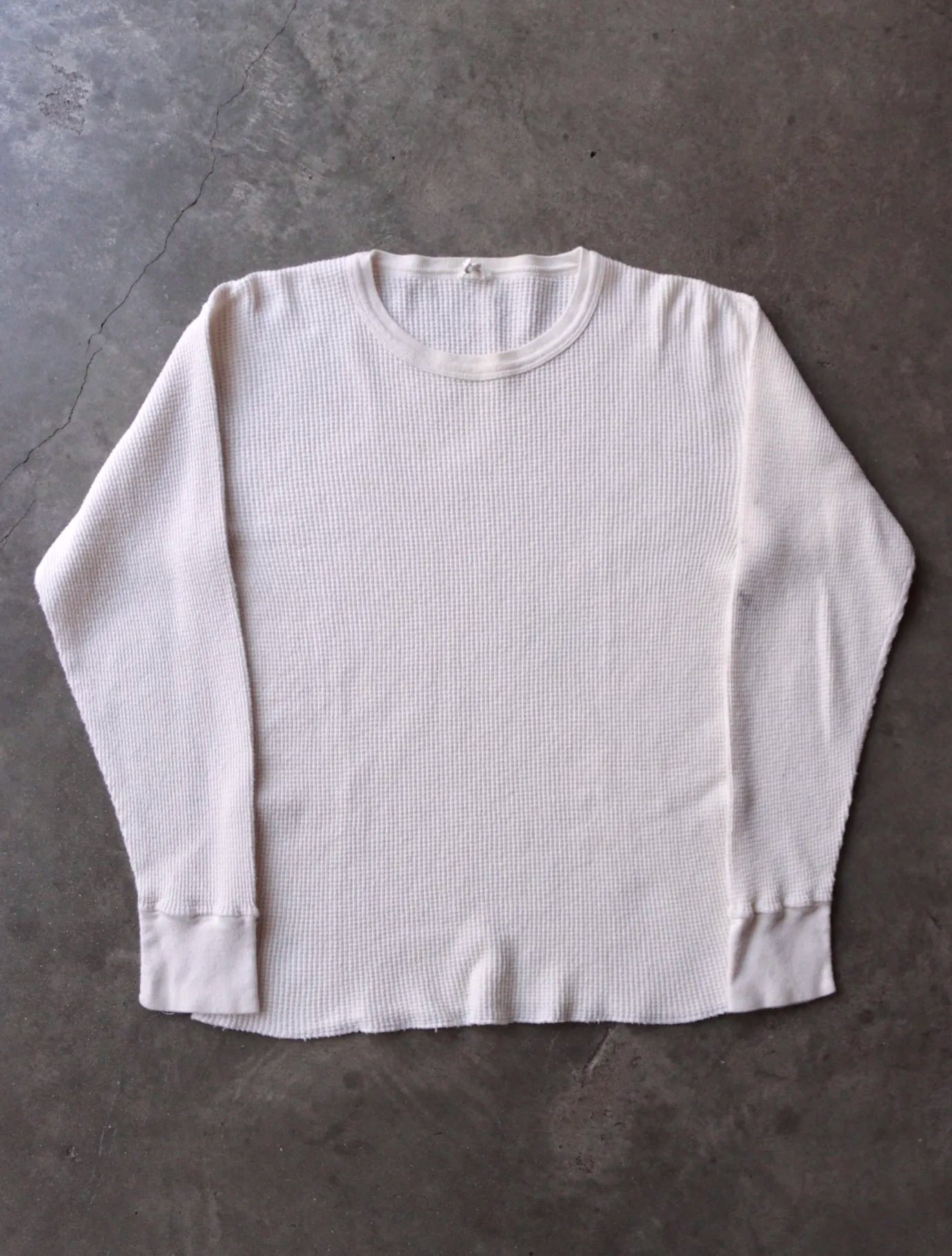 1970S THERMAL L/S CROPPED SHIRT