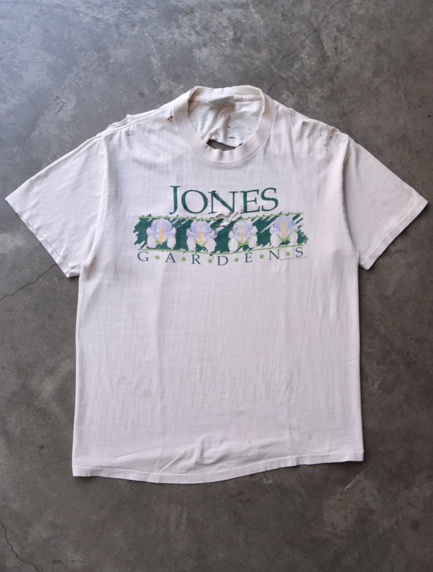 1990S THRASHED JONES GARDENS TEE