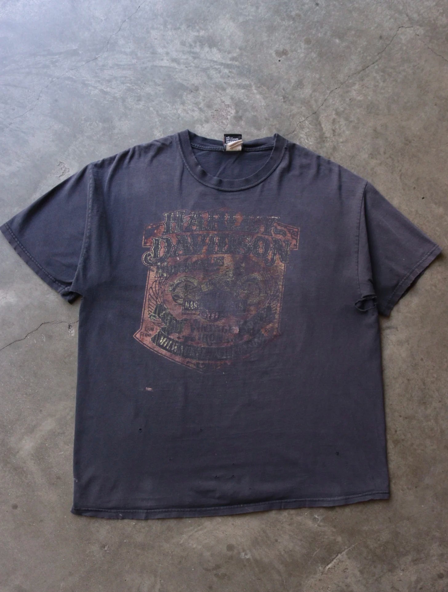 2000S FADED HARLEY DAVIDSON TEE