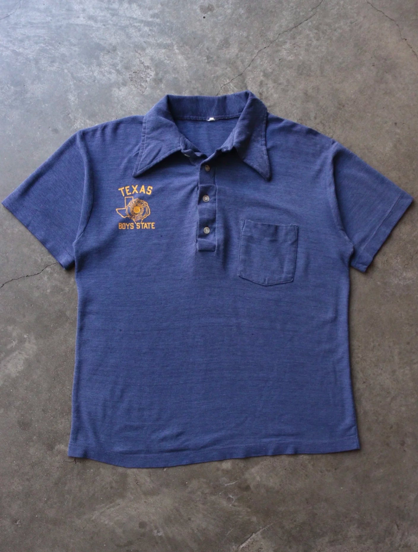 1970S BUTTON UP TEXAS BOYS STATE TEE