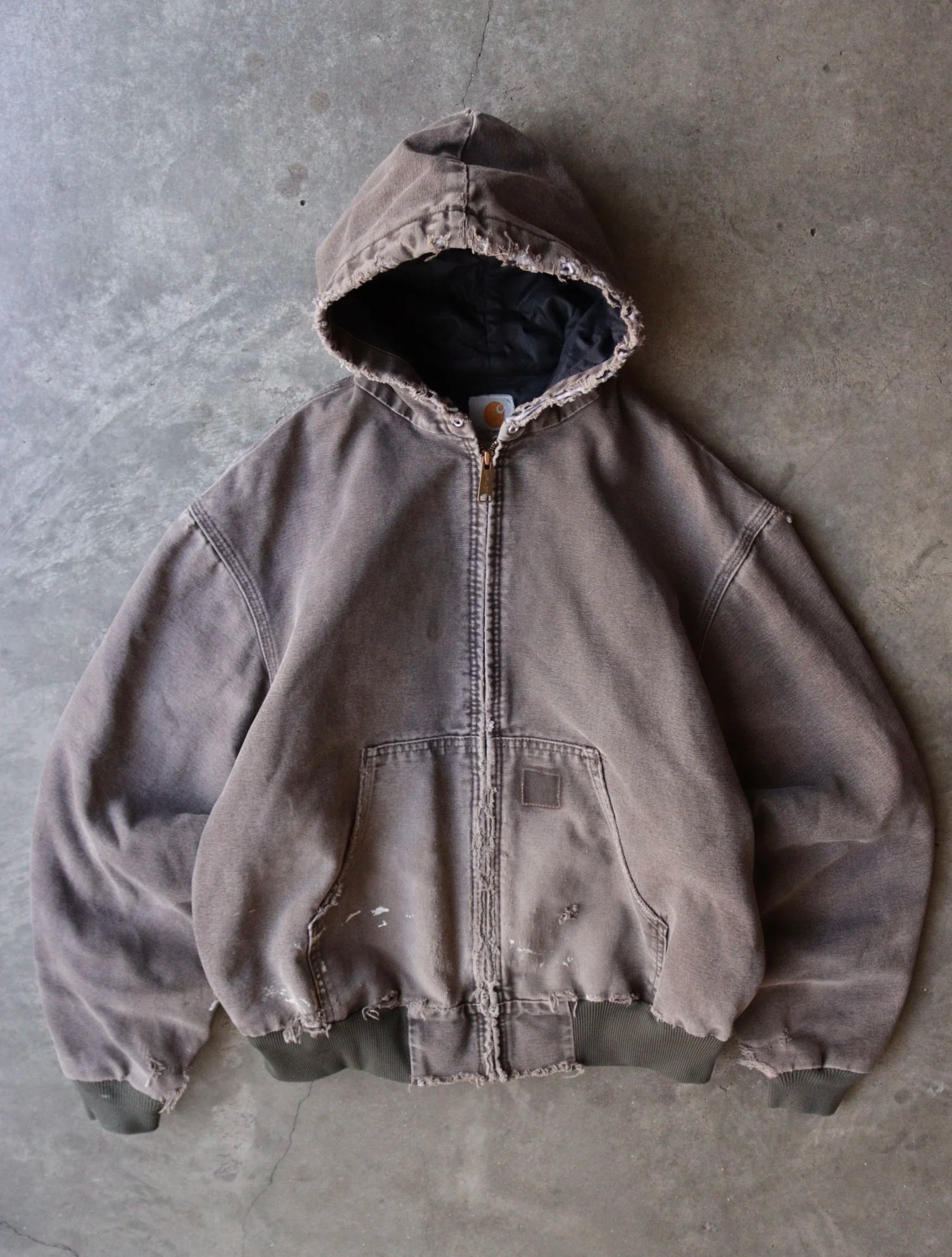 2000S FADED CARHARTT DISTRESSED WORK JACKET