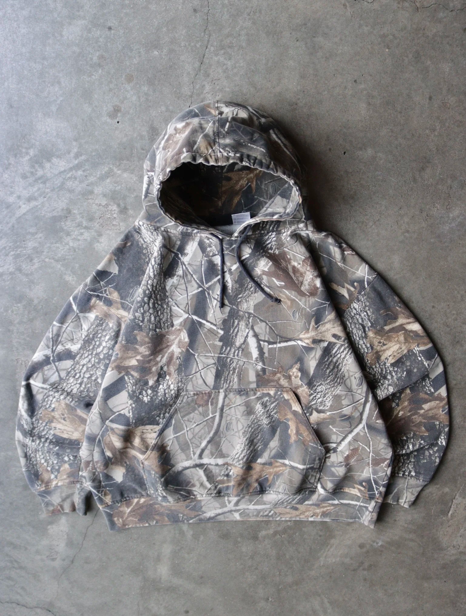2000S BOXY CAMO HOODED SWEATSHIRT