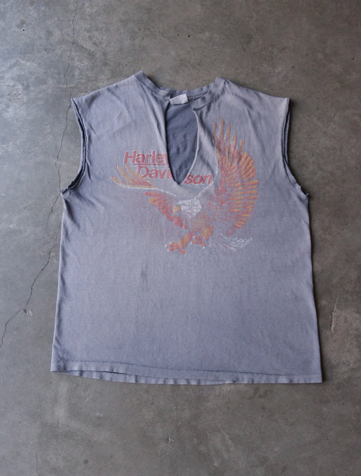 1980SV HARLEY FADED TANK TOP