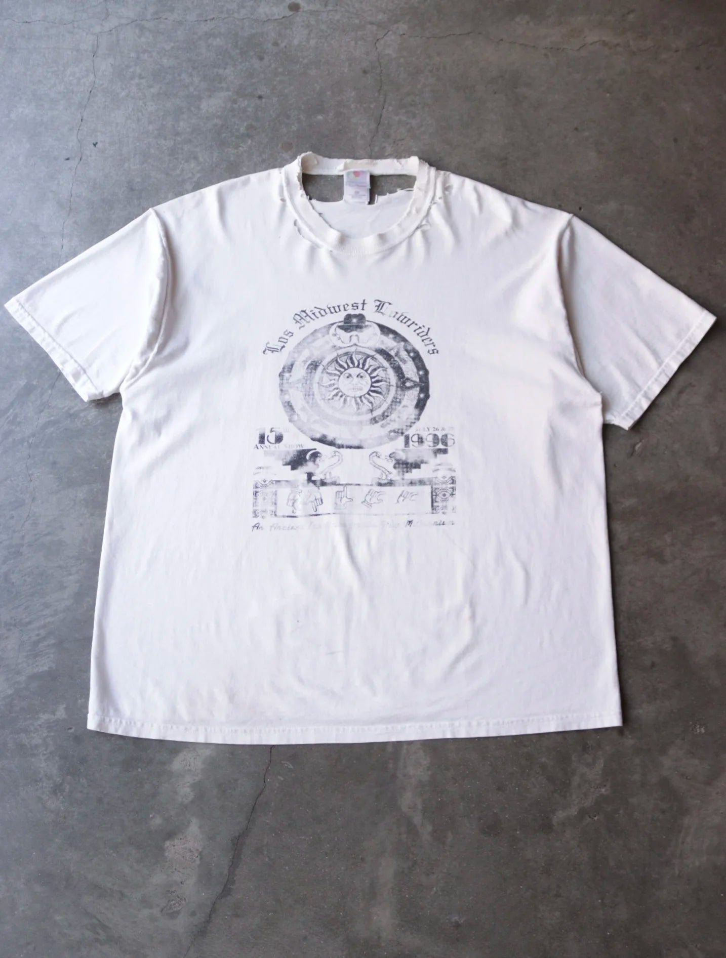 1990S LOS MIDWEST THRAHSED TEE