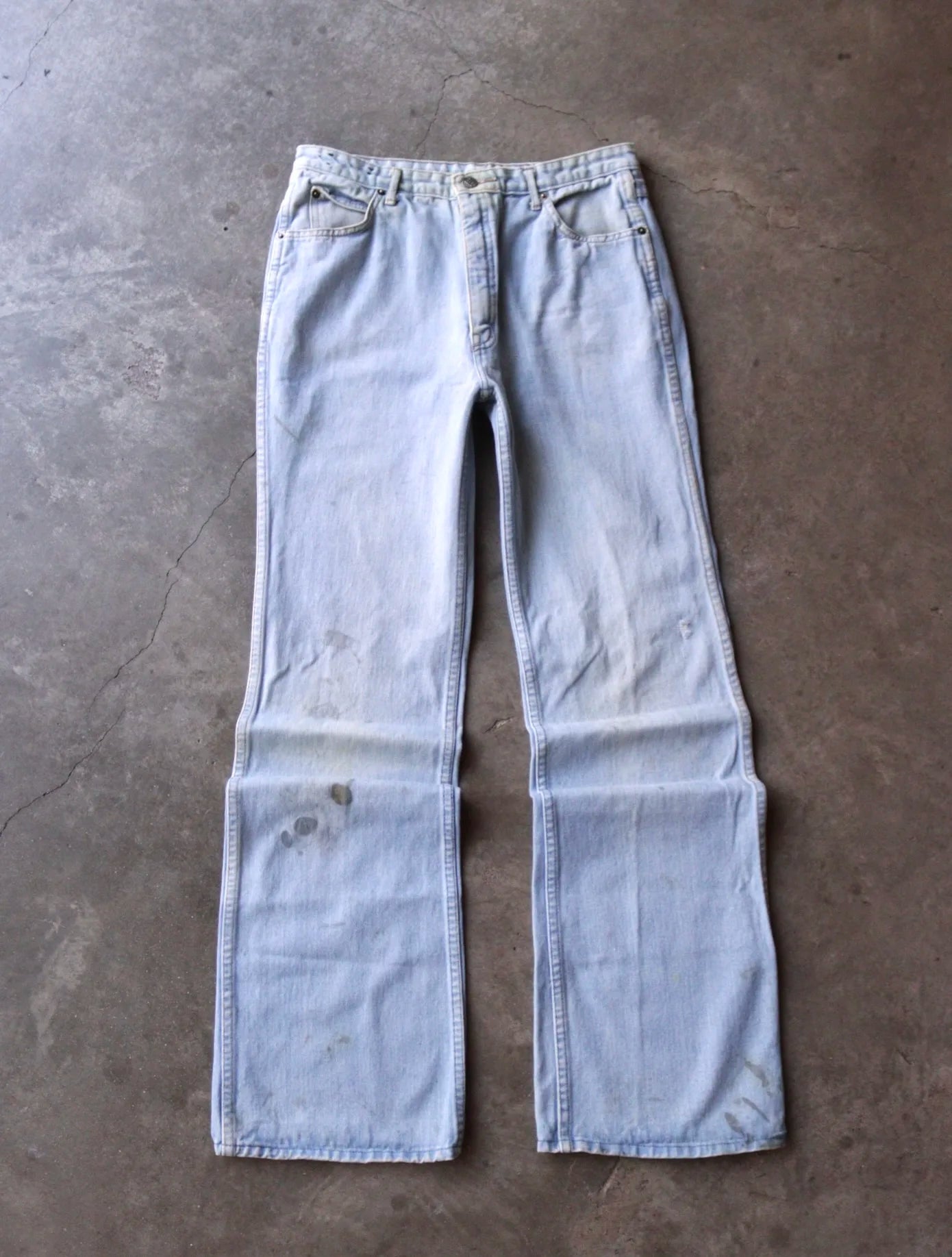 1960S EMBROIDERED DENIM PANTS