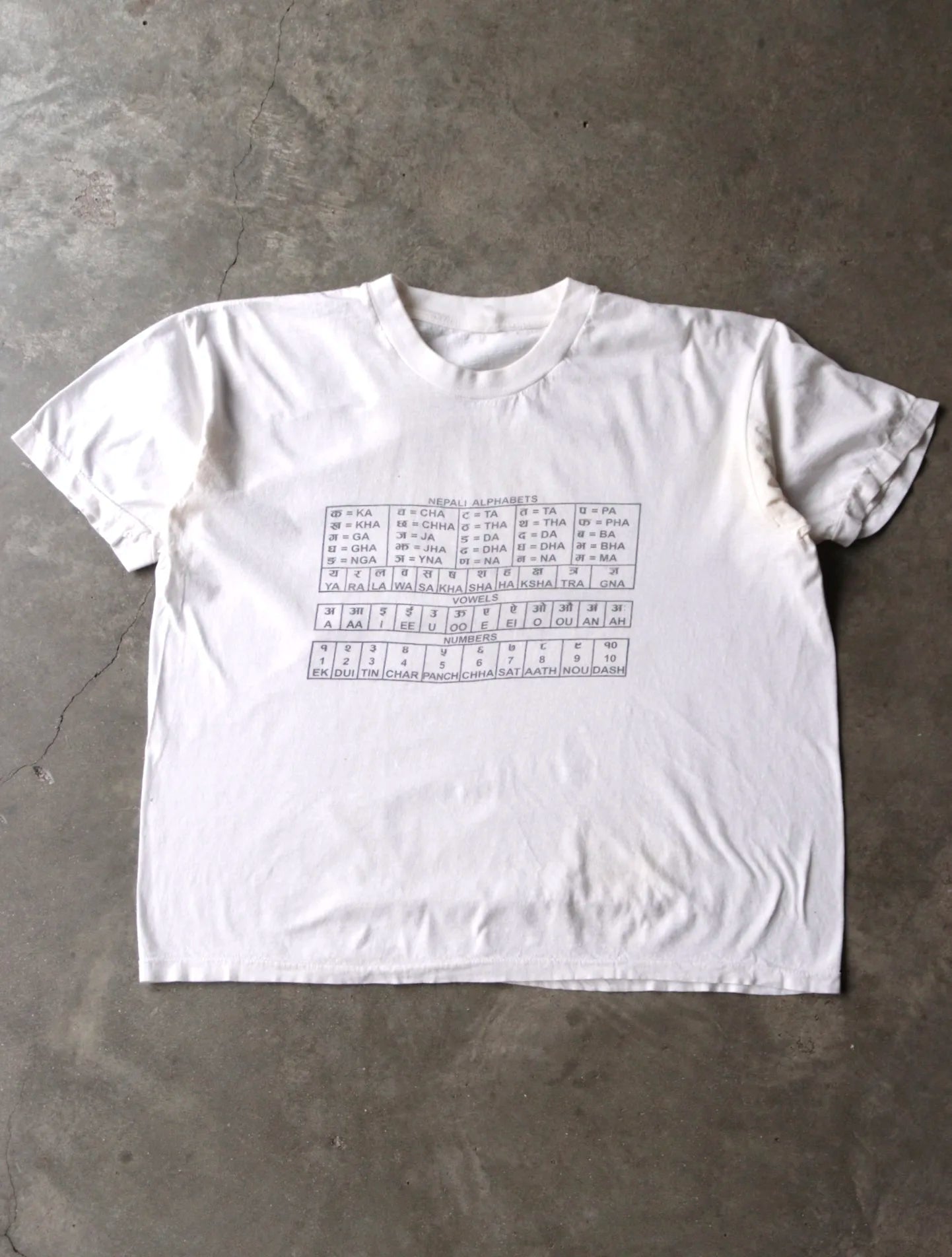 1990S NEPALI ALPHABETS TEE