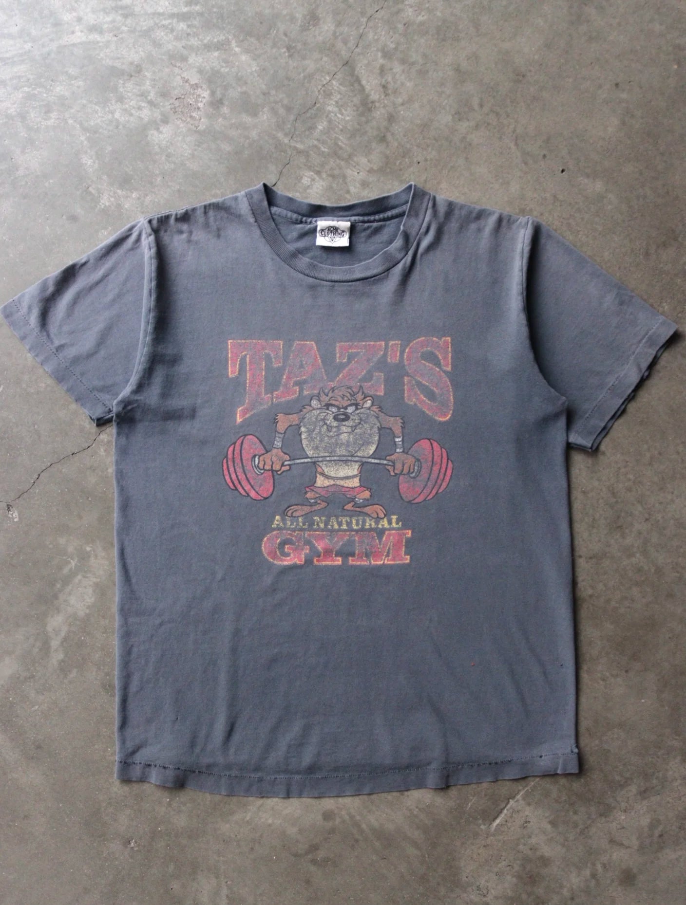 2000S SUN FADED TAZ'S GYM TEE