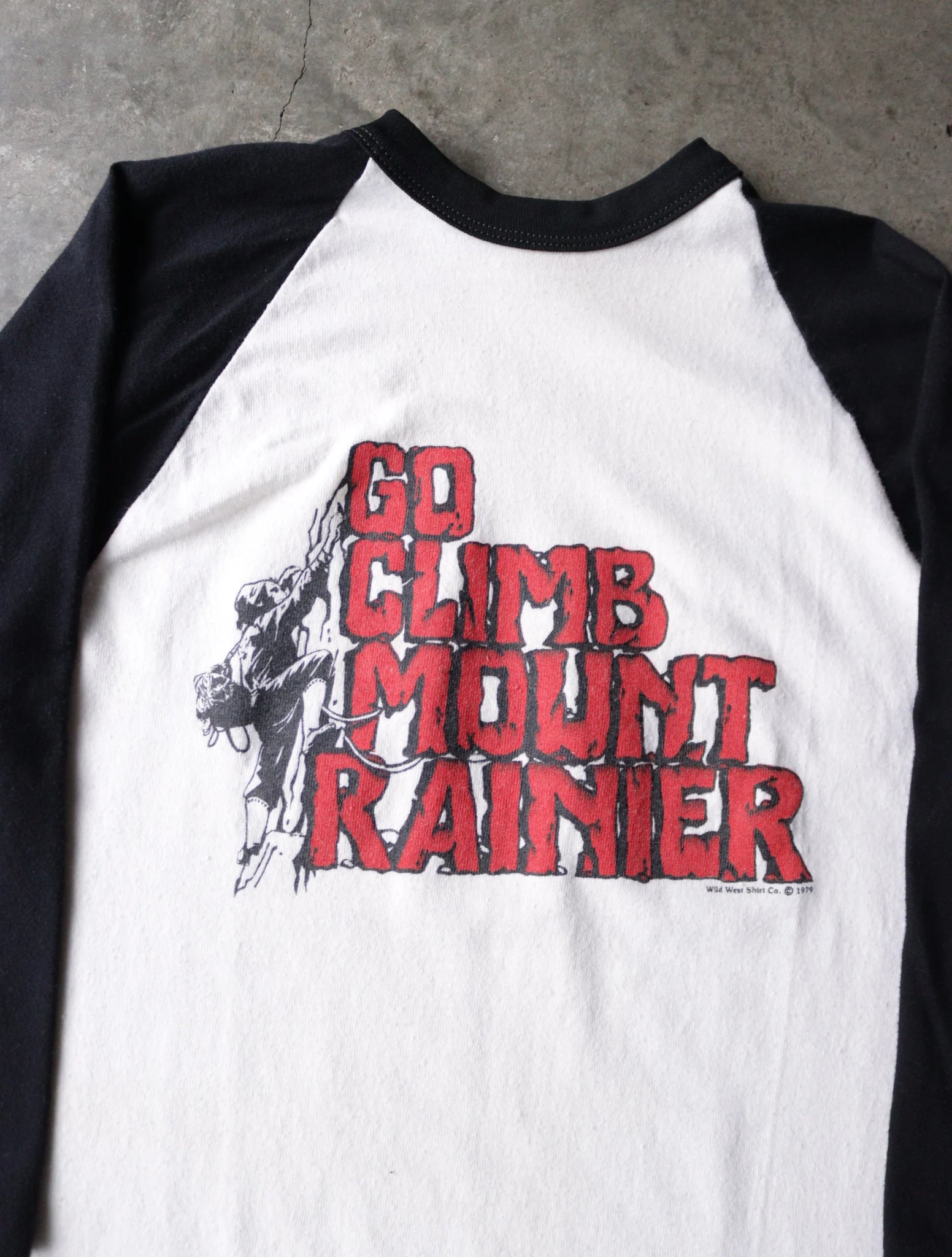 1990S GO CLIMB MT RAINIER TWO TONE TEE