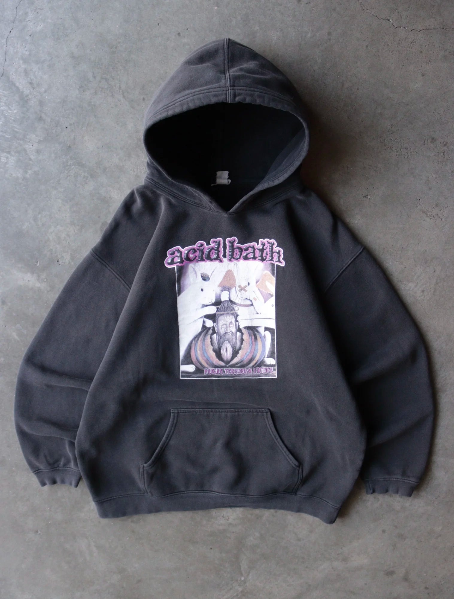 1990S ACID BATH PAEGAN TERRORISM HOODED SWEATSHIRT