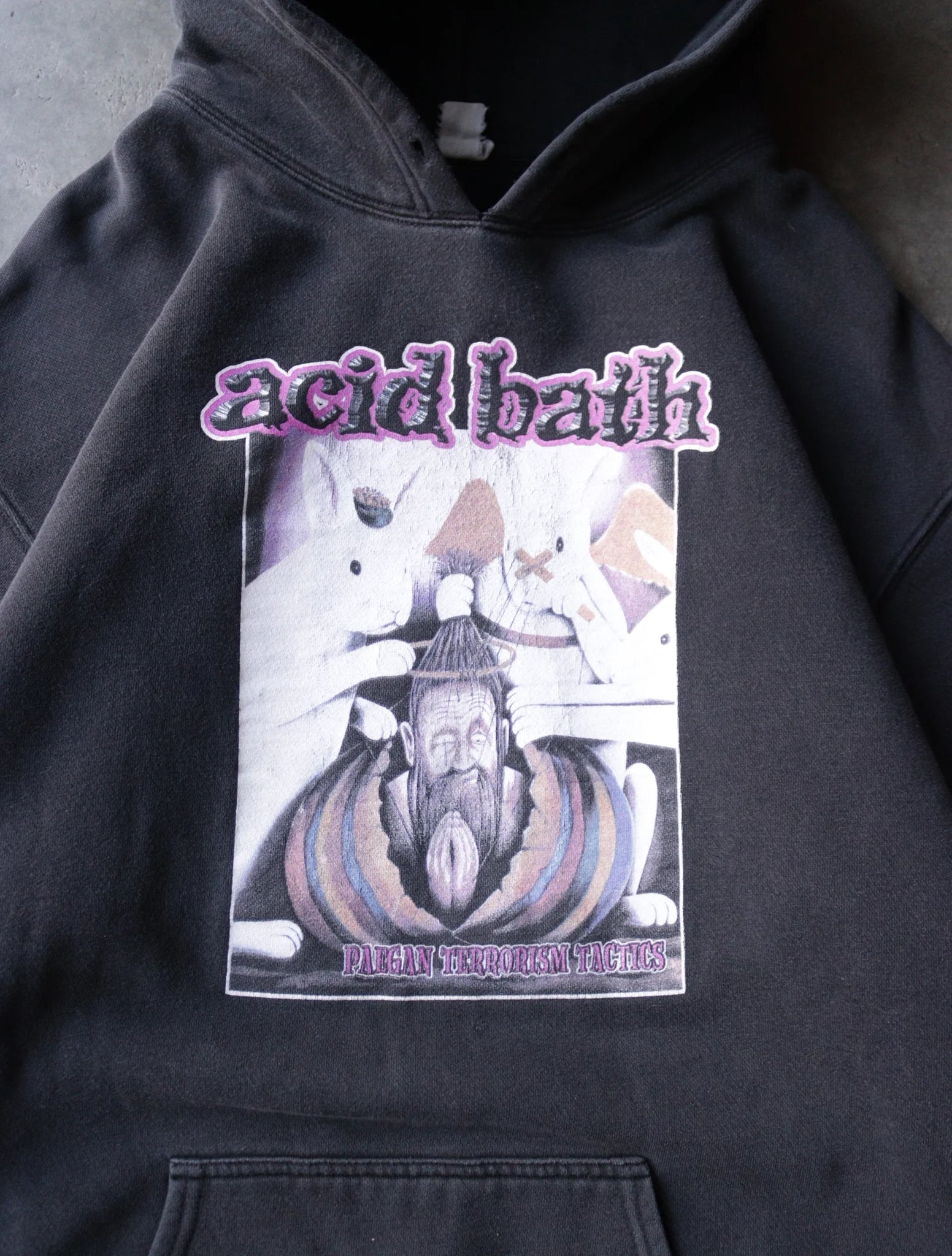 1990S ACID BATH PAEGAN TERRORISM HOODED SWEATSHIRT