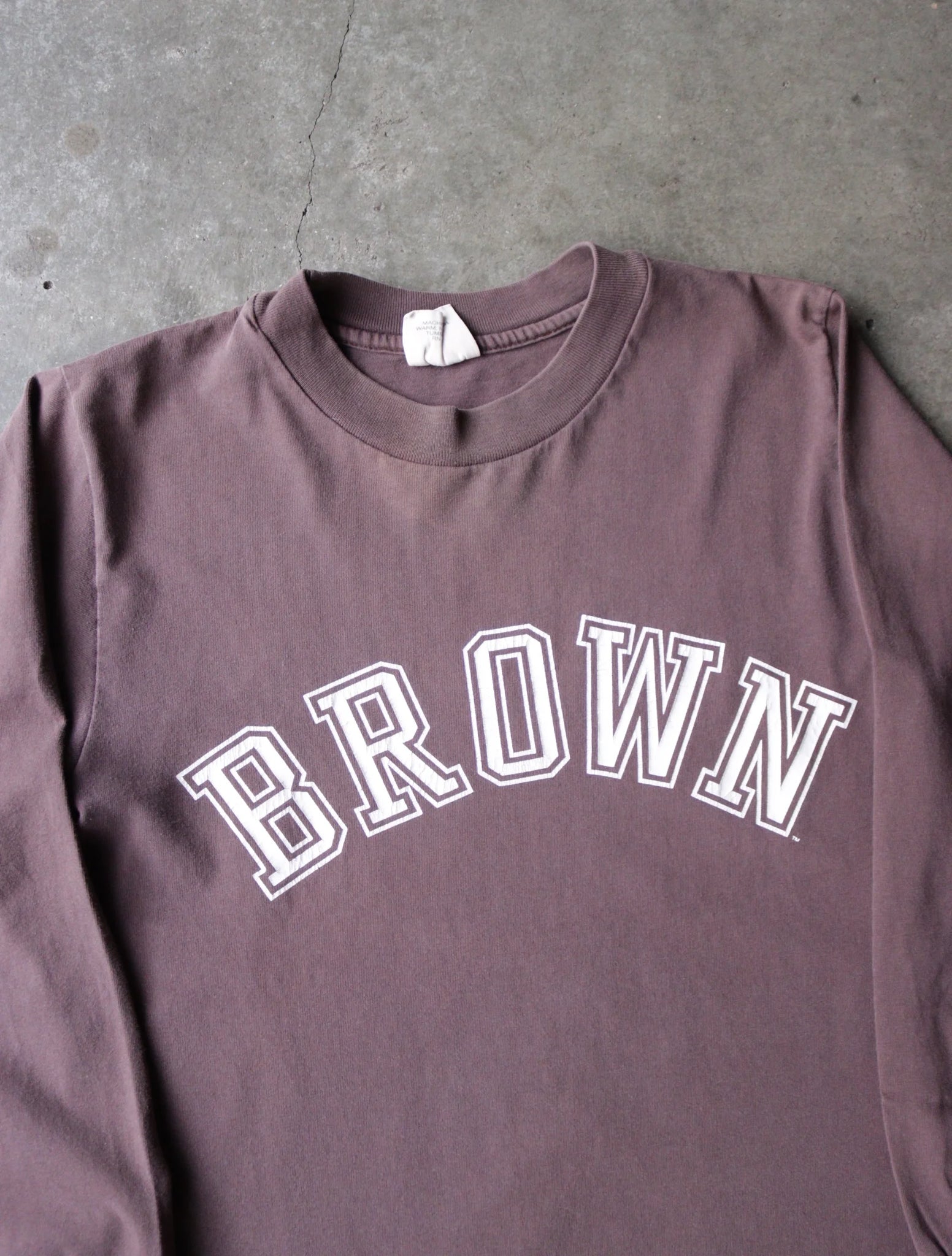 1990S BROWN L/S TEE
