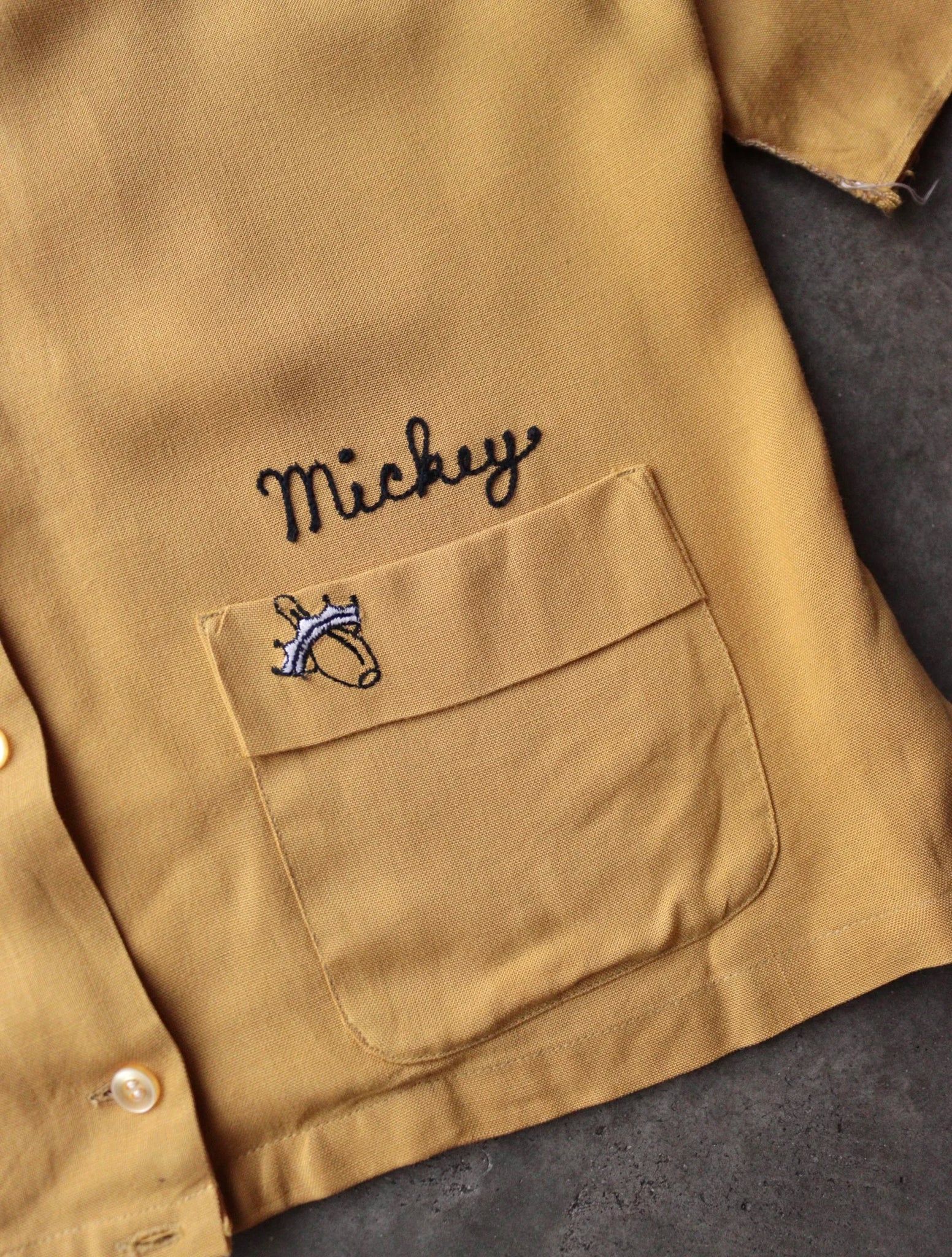 1960S MT FUJI CHAINSTITCHED RAYON BUTTON UP SHIRT