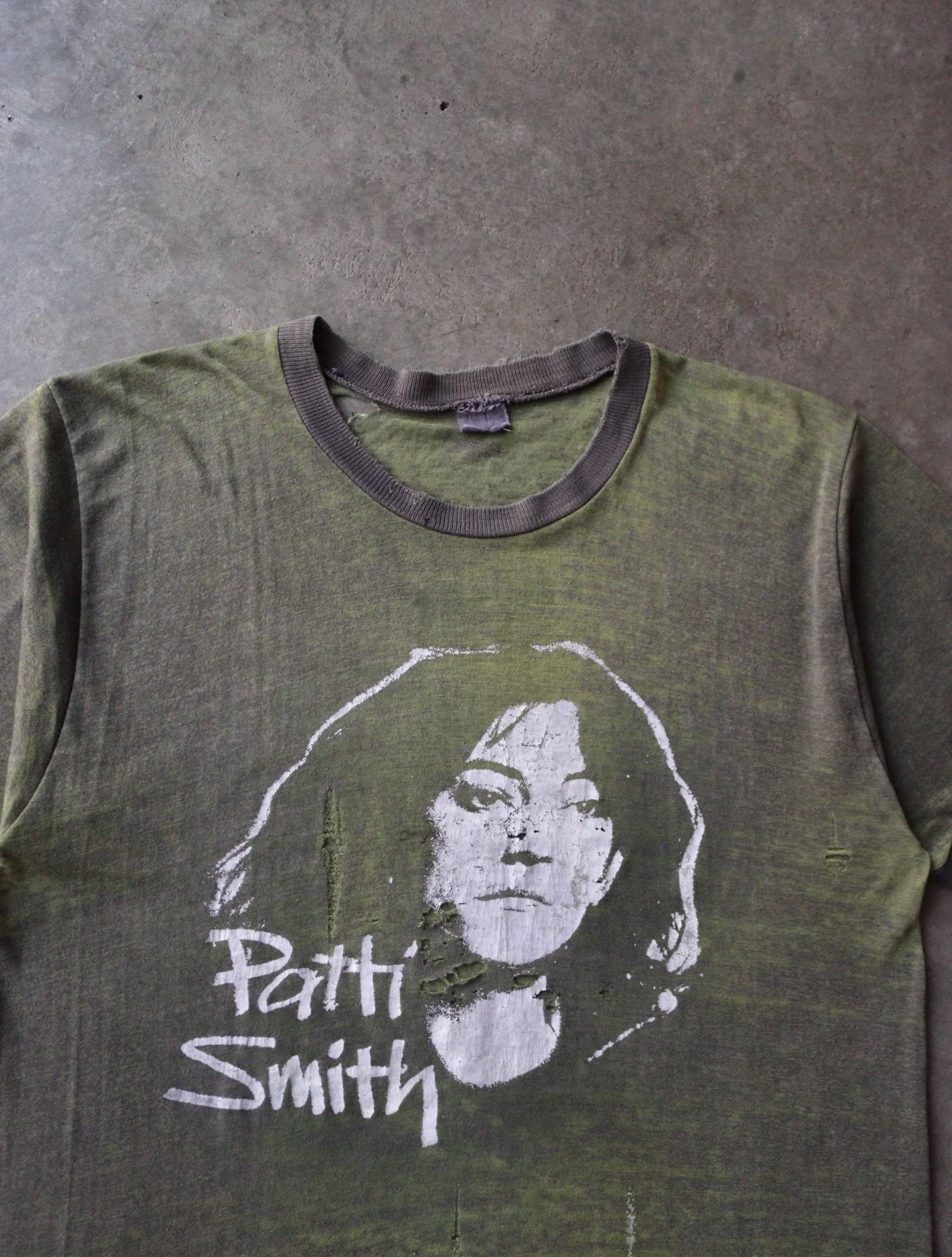 1990S DISTRESSED PATTI SMITH RINGER TEE