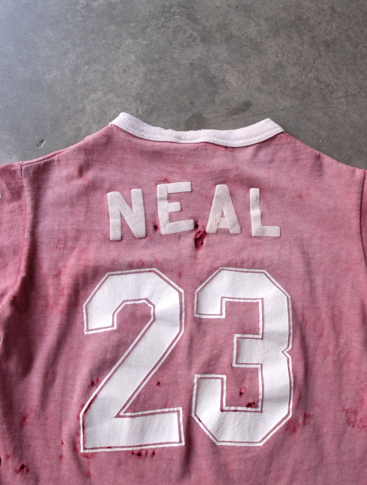 1960S THRASHED FADED SPORTS JERSEY TEE