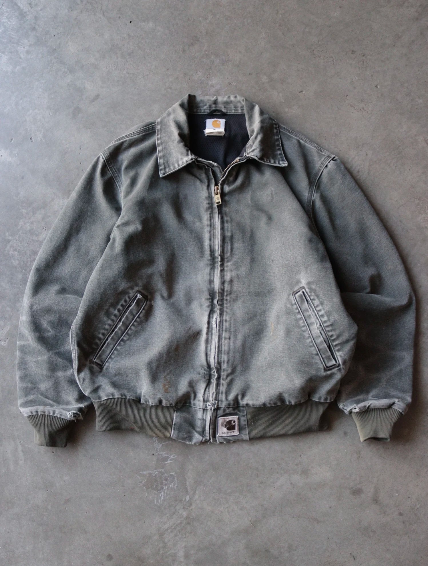 1980S CARHARTT FADED GREEN WORK JACKET