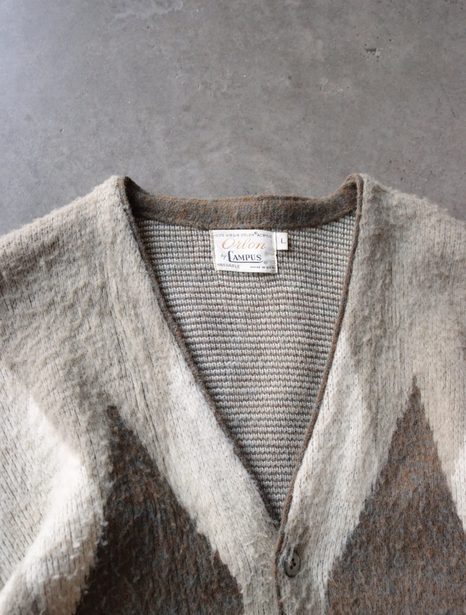 1980S GREEN MOHAIR CARDIGAN