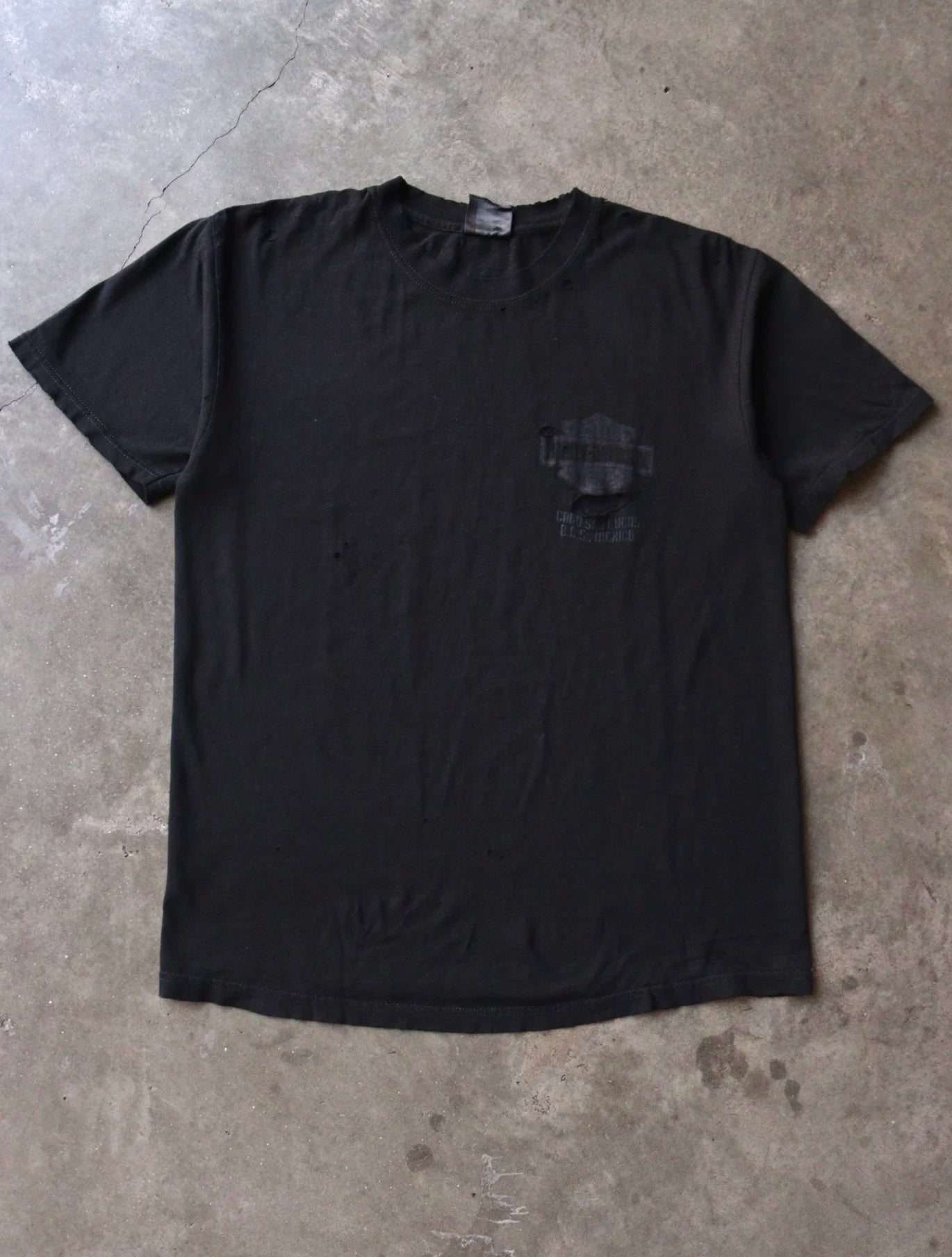 2000S FADED HARLEY DISTRESSED TEE