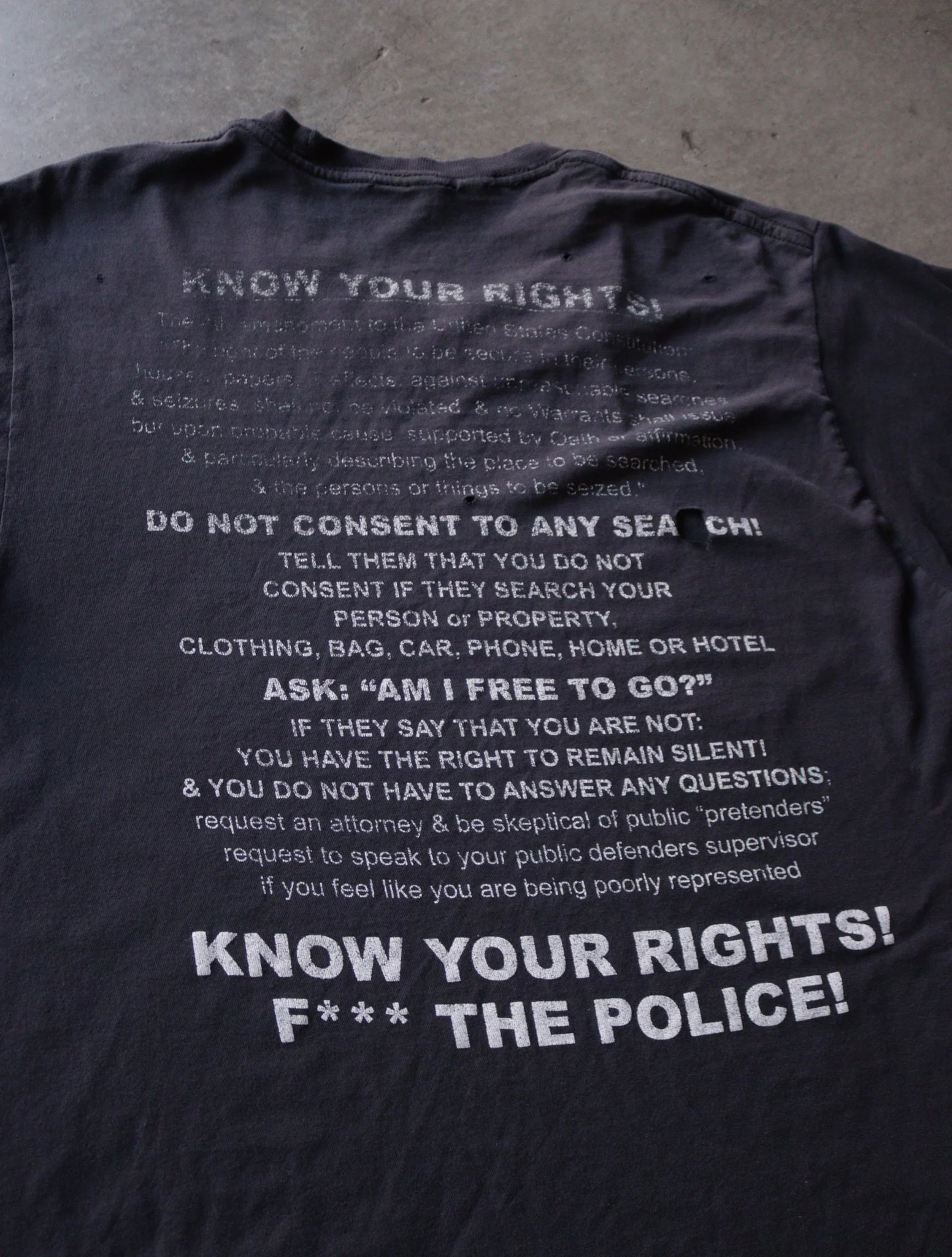 2000S LEFTOVER CRACK PAPER THIN TEE