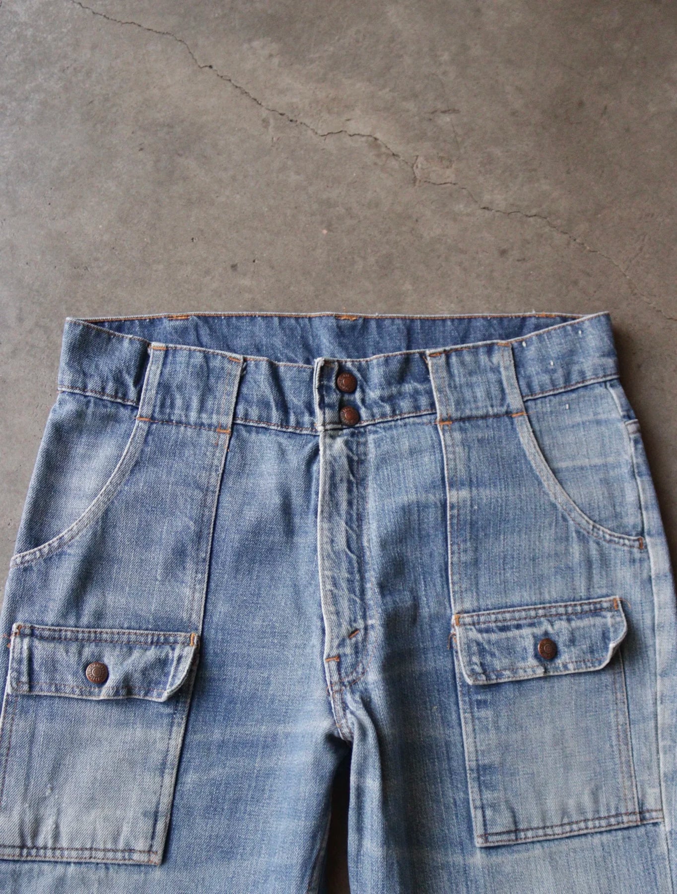 1970S LEVI'S BUSH FLARED DENIM PANTS