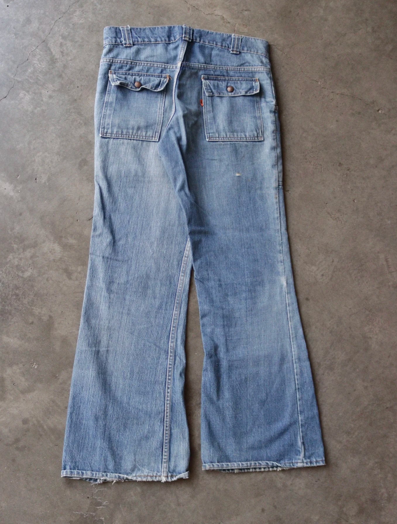 1970S LEVI'S BUSH FLARED DENIM PANTS