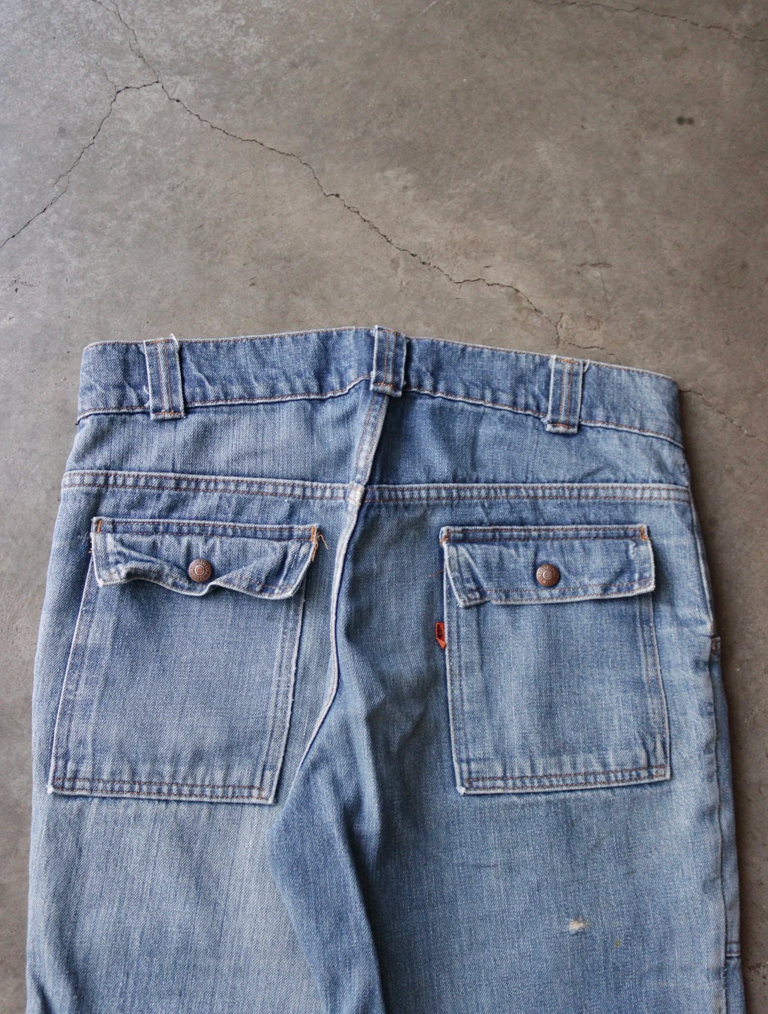 1970S LEVI'S BUSH FLARED DENIM PANTS