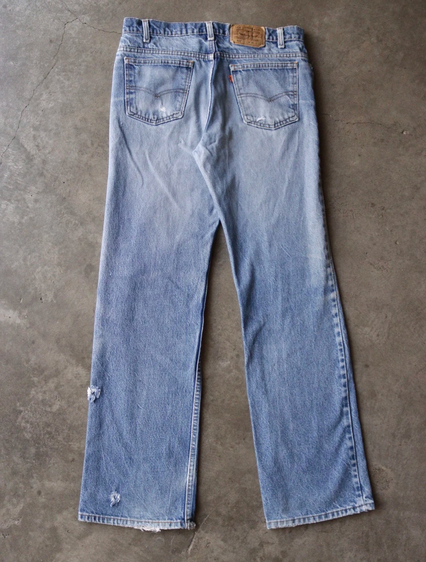 1970S LEVI'S 517 ORANGE TAB DENIM PANTS