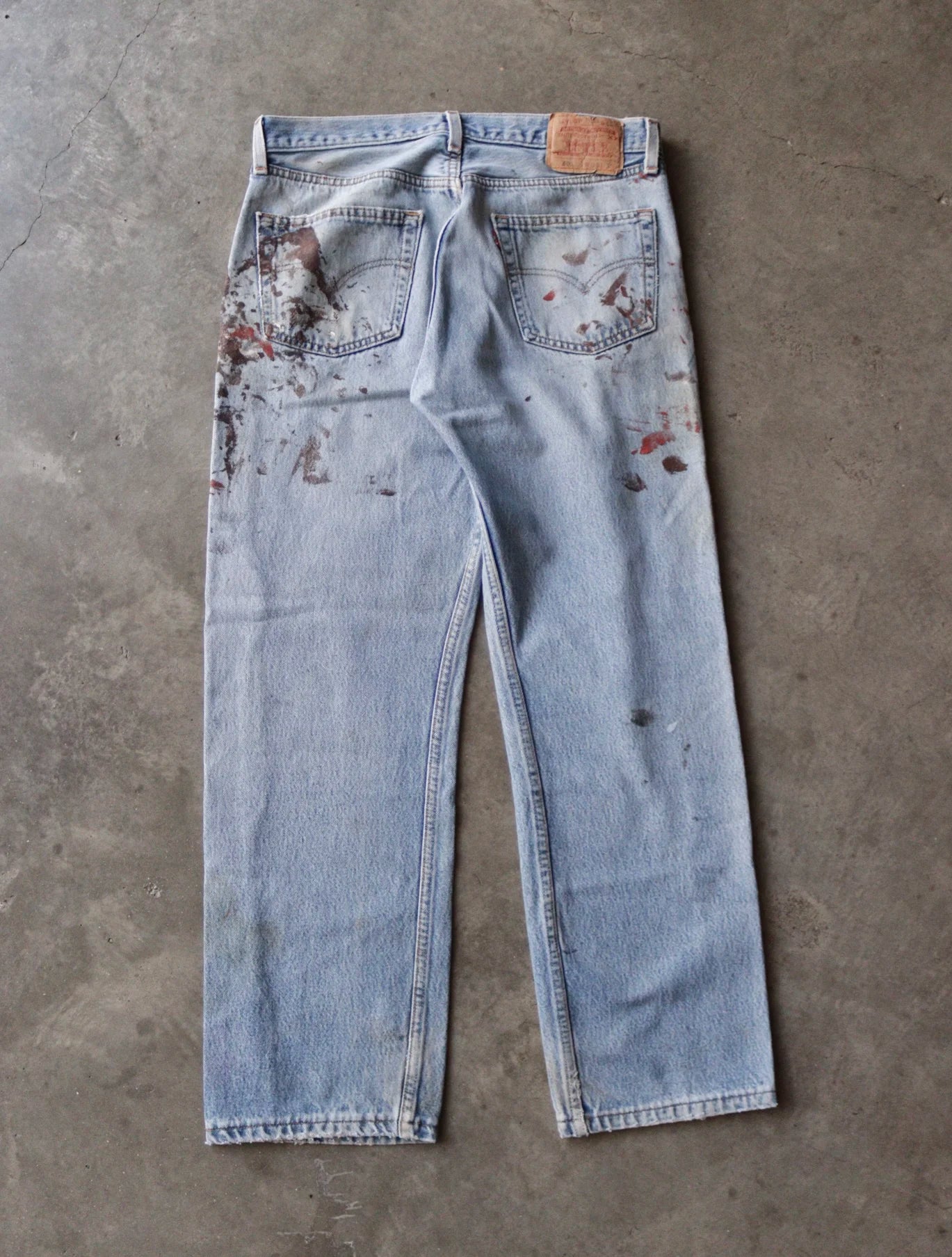 1990S LEVI'S PAINTED 501 DENIM PANTS