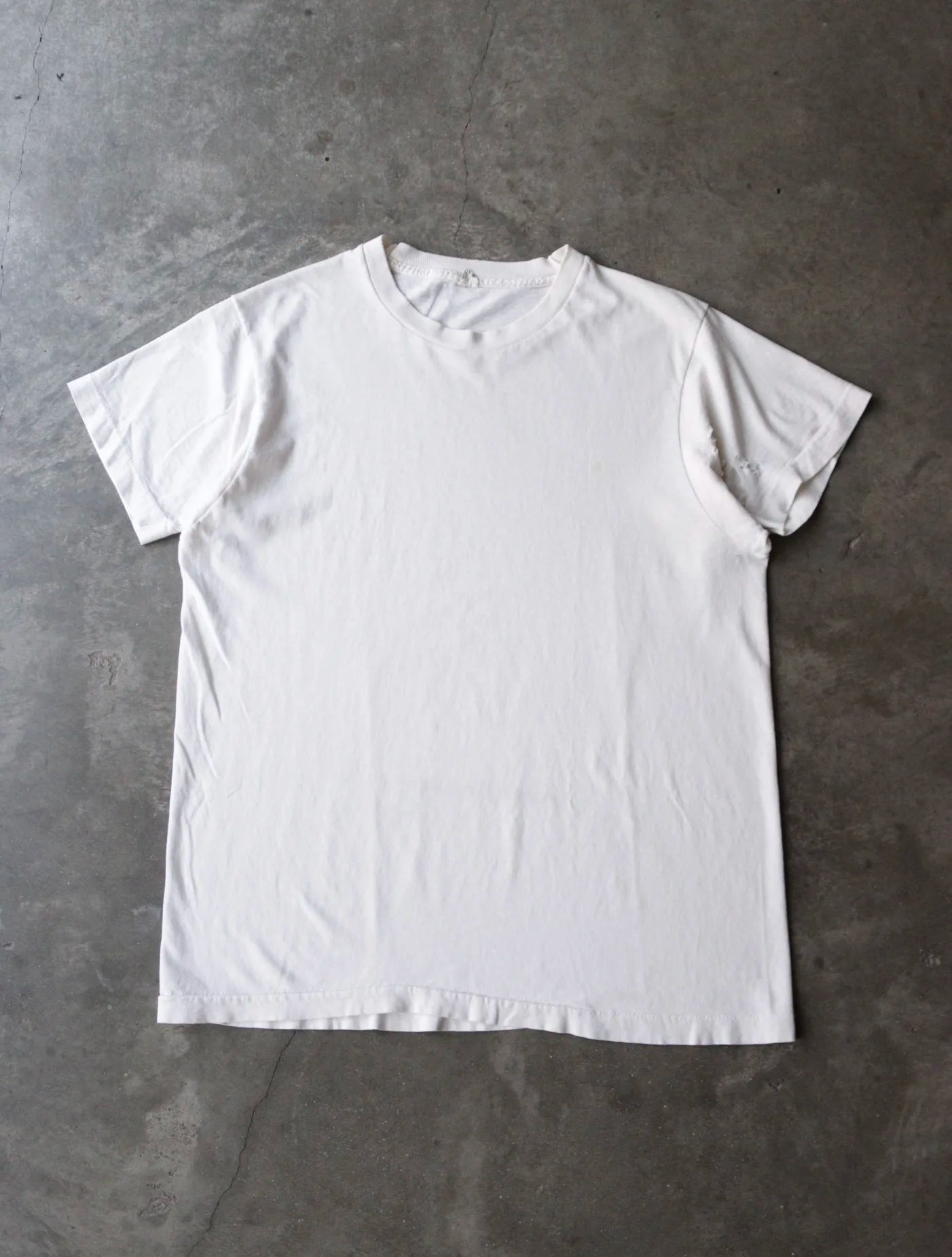 1980S BLANK WHITE TEE