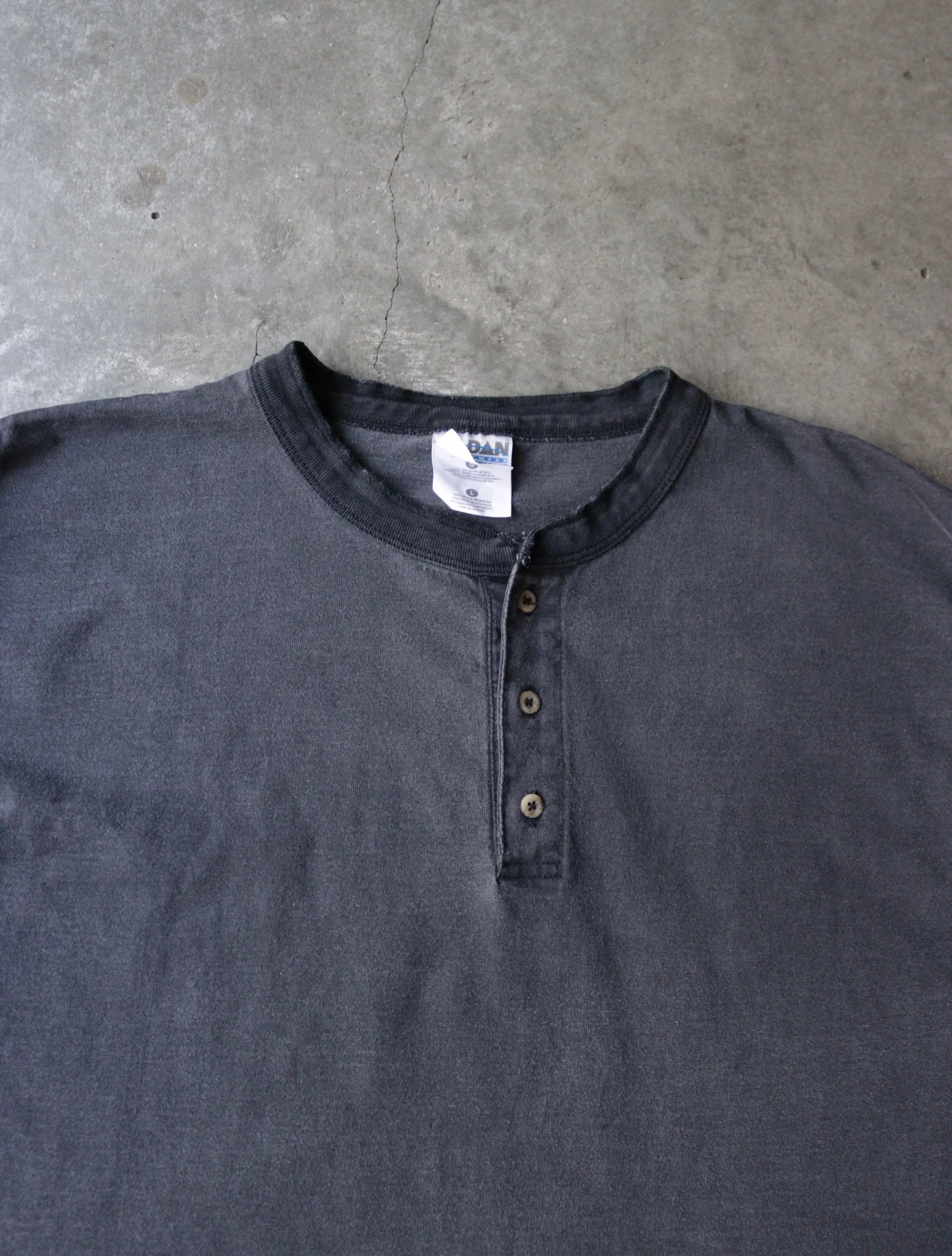 2000S FADED HENLEY L/S TEE