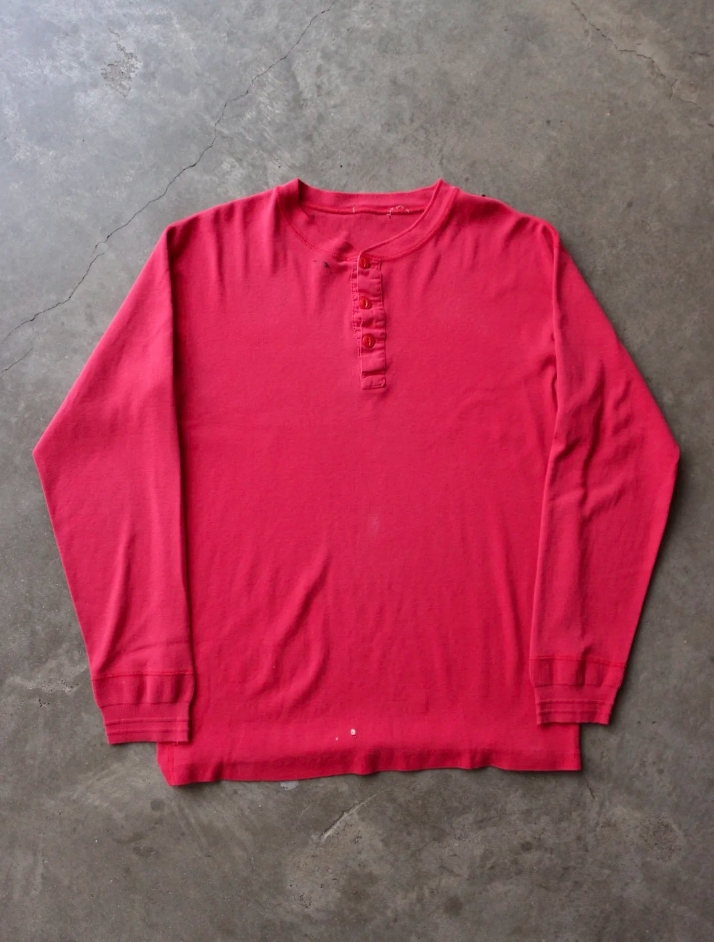 1990S 1/4 BUTTON UP L/S TEE
