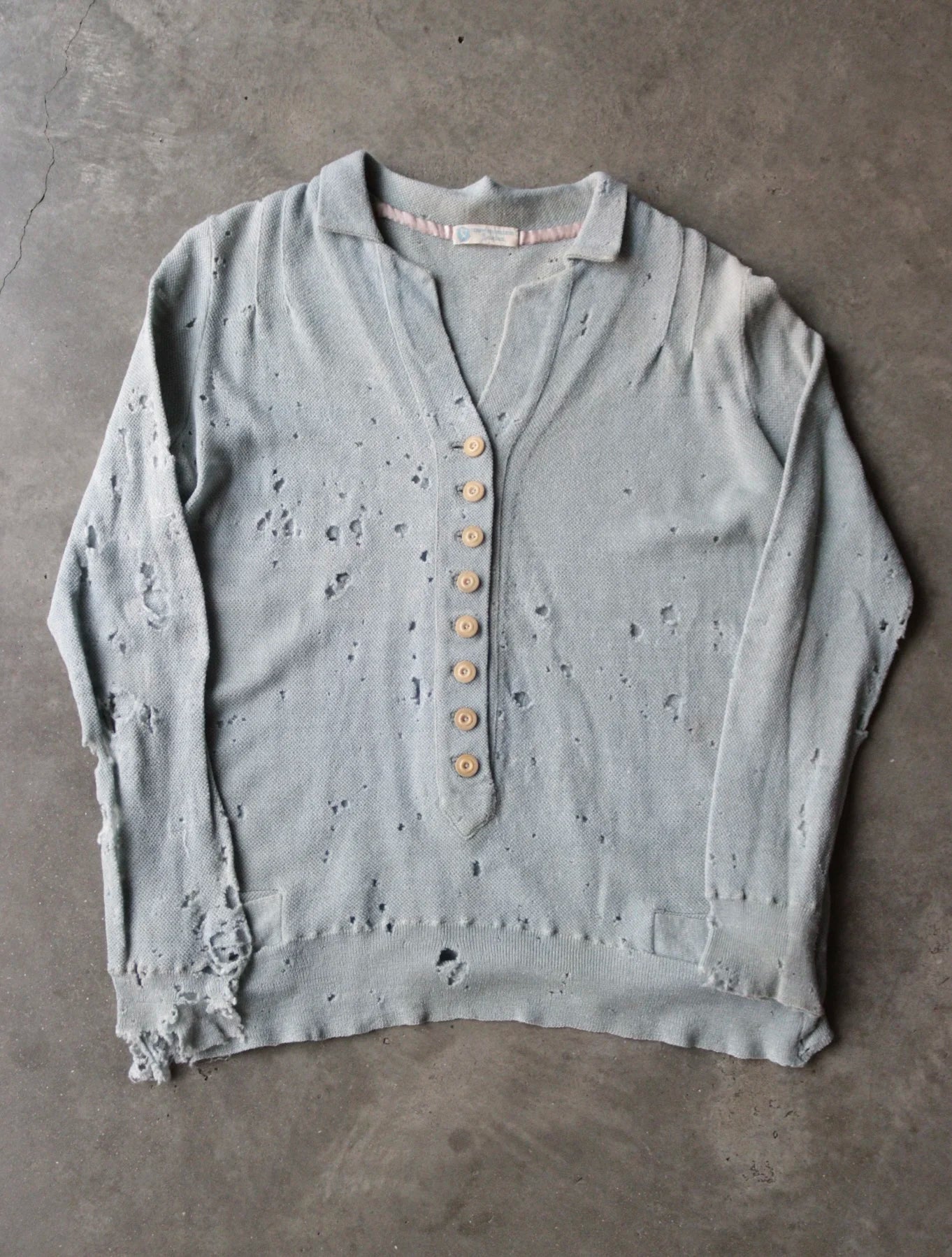 1950S FADED THRASHED KNIT SHIRT