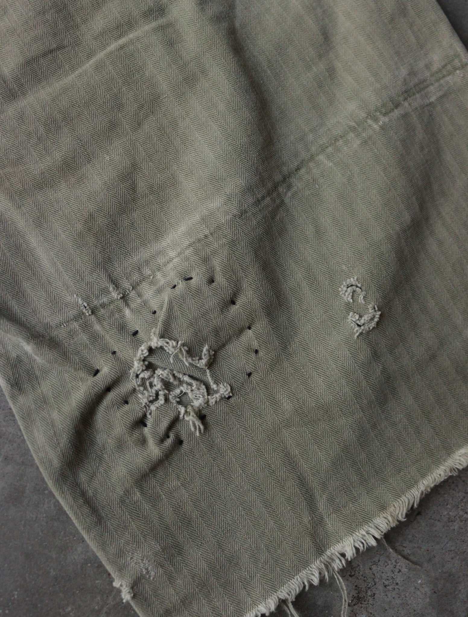 1950S MILITARY PATCHWORK REPAIRED PANTS