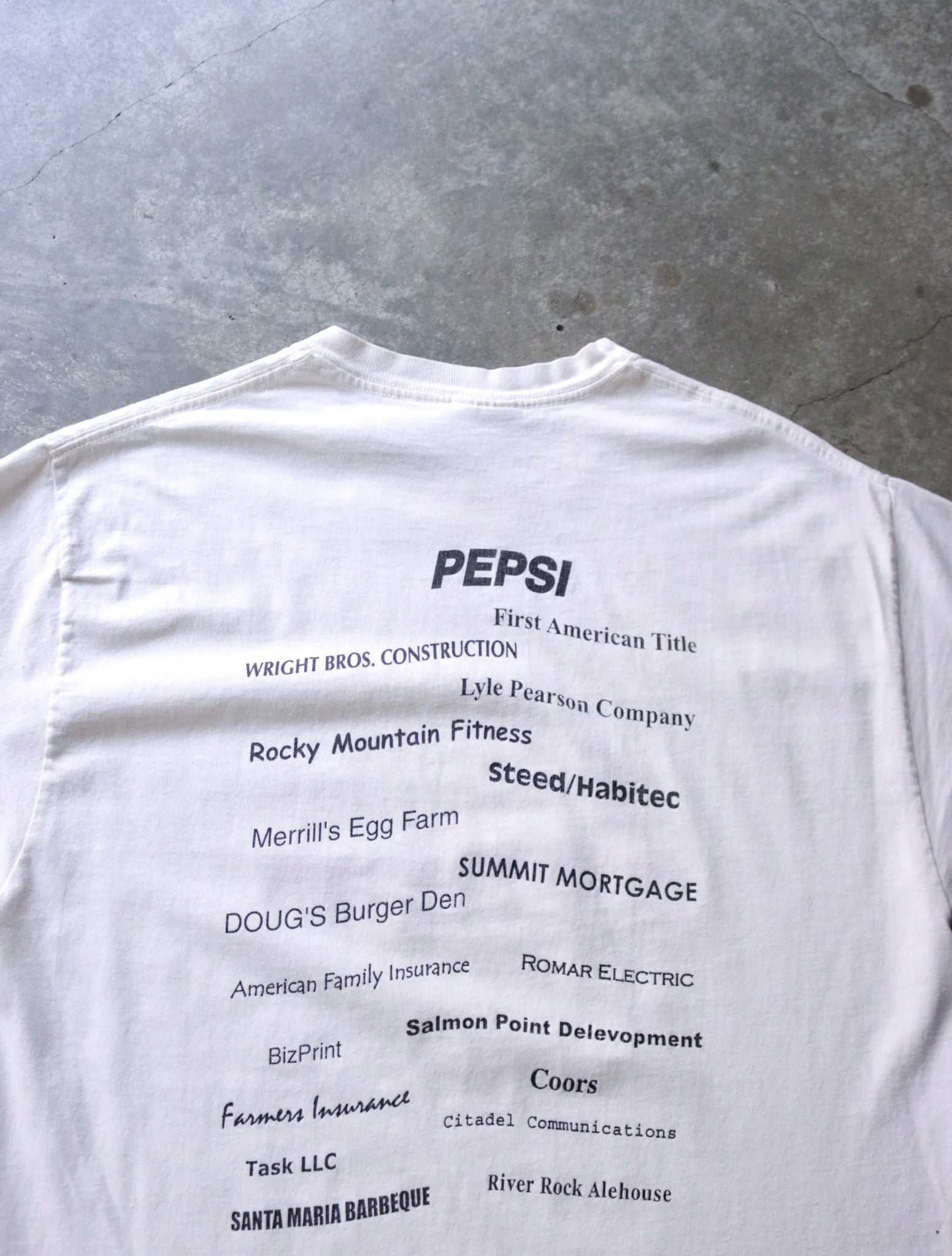 2000S RIVERSIDE SCREENPRINTIG TEE