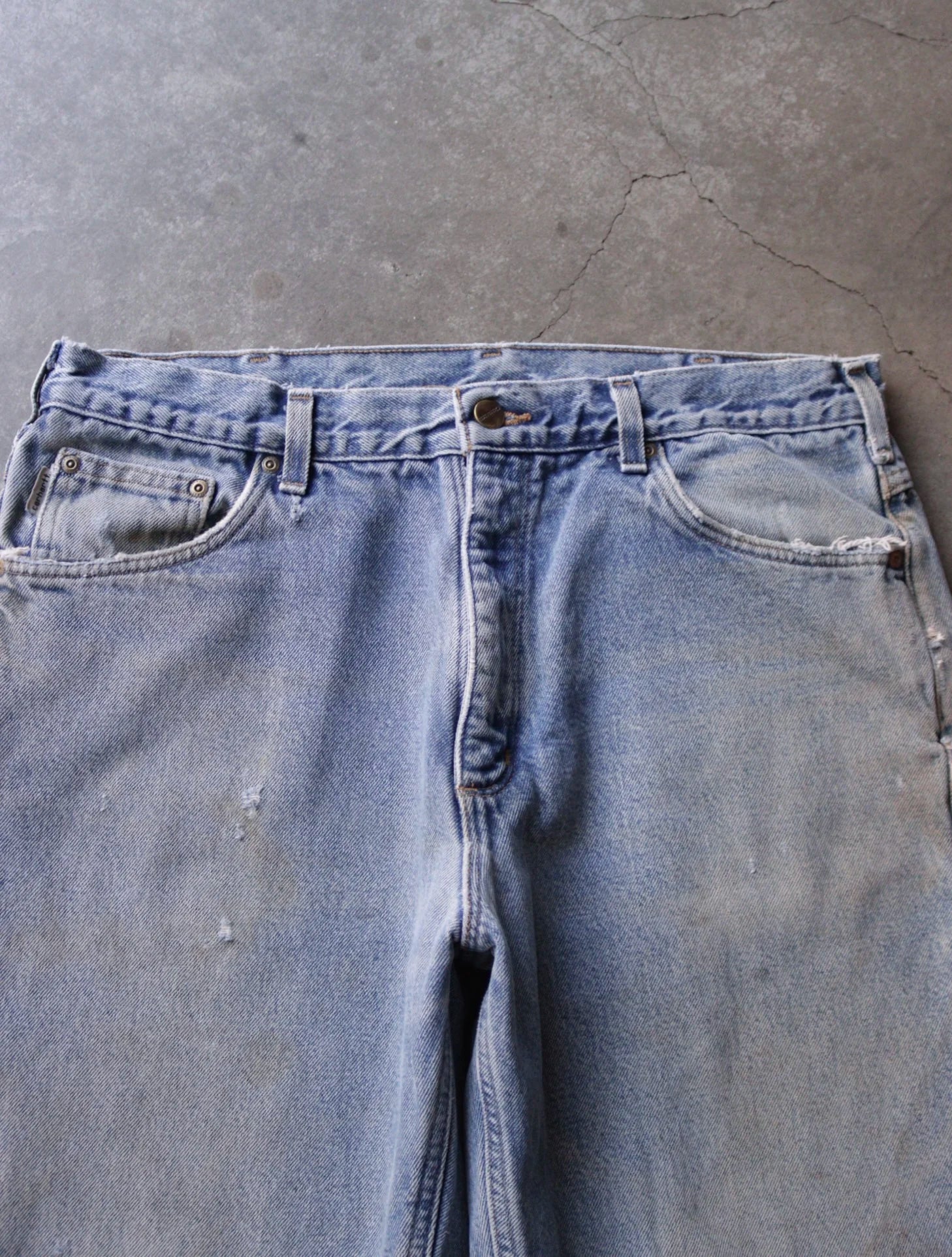 2000S CARHARTT FADED DENIM PANTS