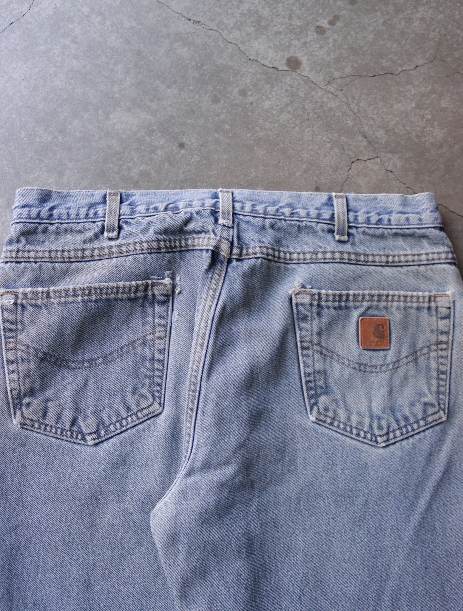 2000S CARHARTT FADED DENIM PANTS