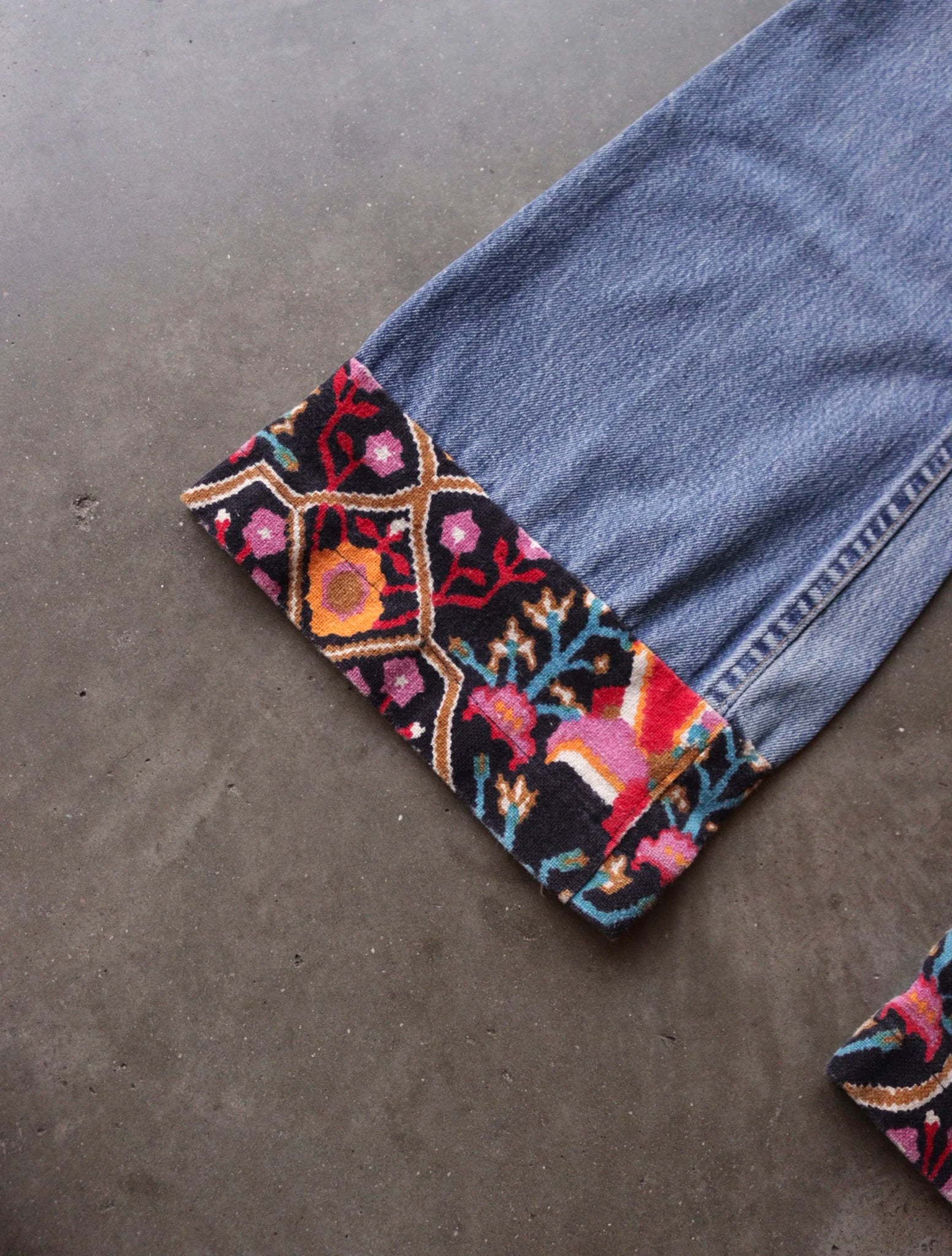 1970S LEVI'S PACTHWORK 646 DENIM PANTS
