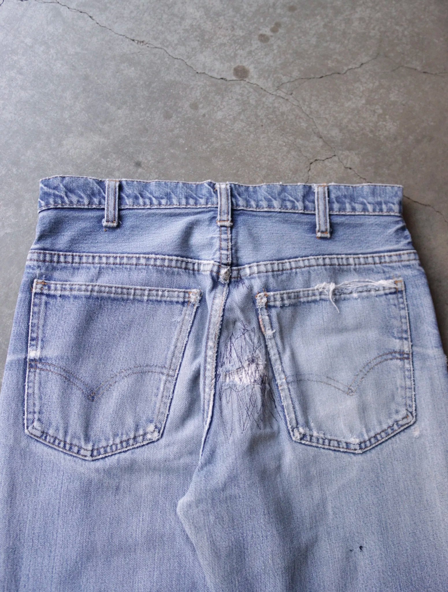1970S LEVI'S PACTHWORK 646 DENIM PANTS