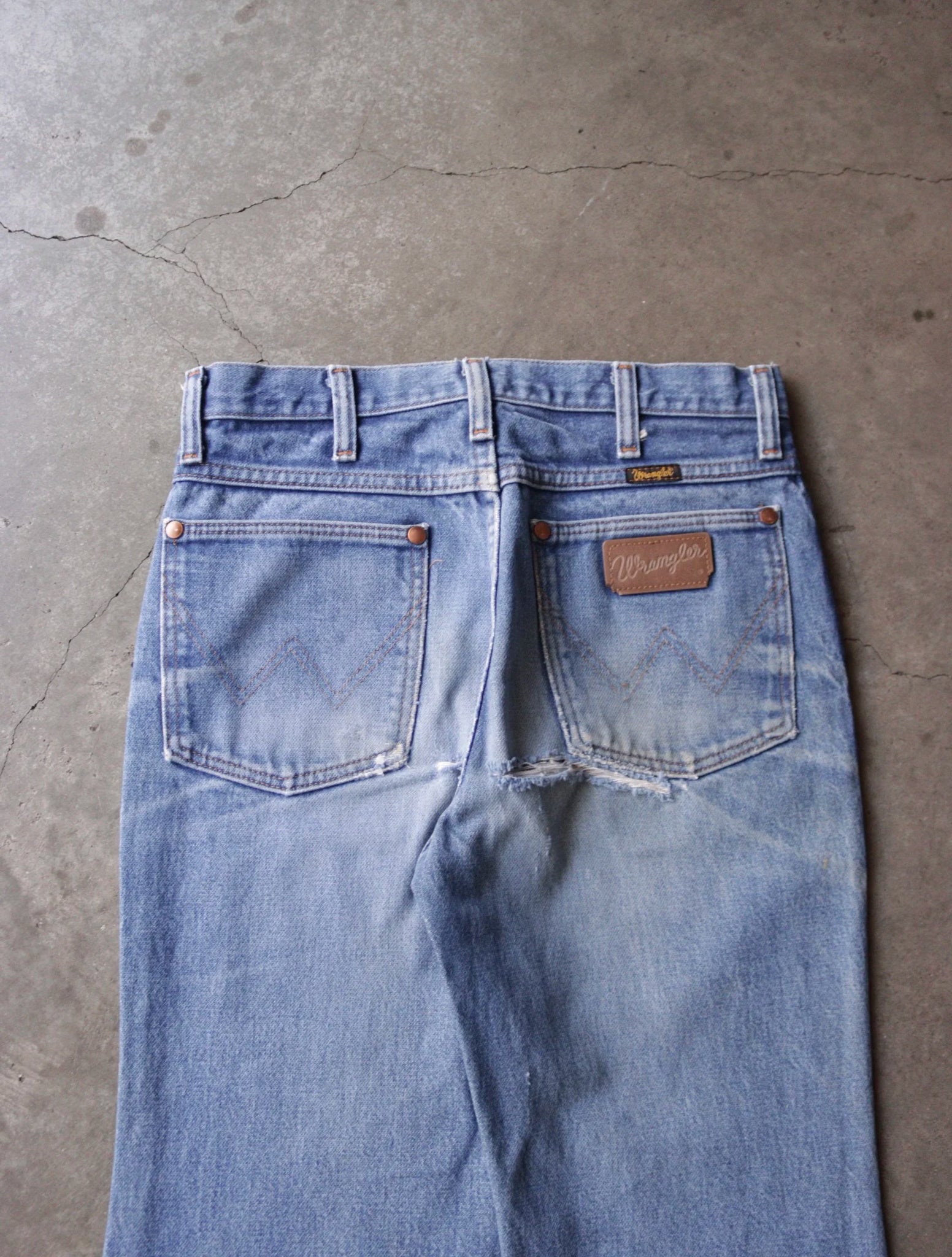 1980S WRANGLER PATCHWORK DENIM PANTS
